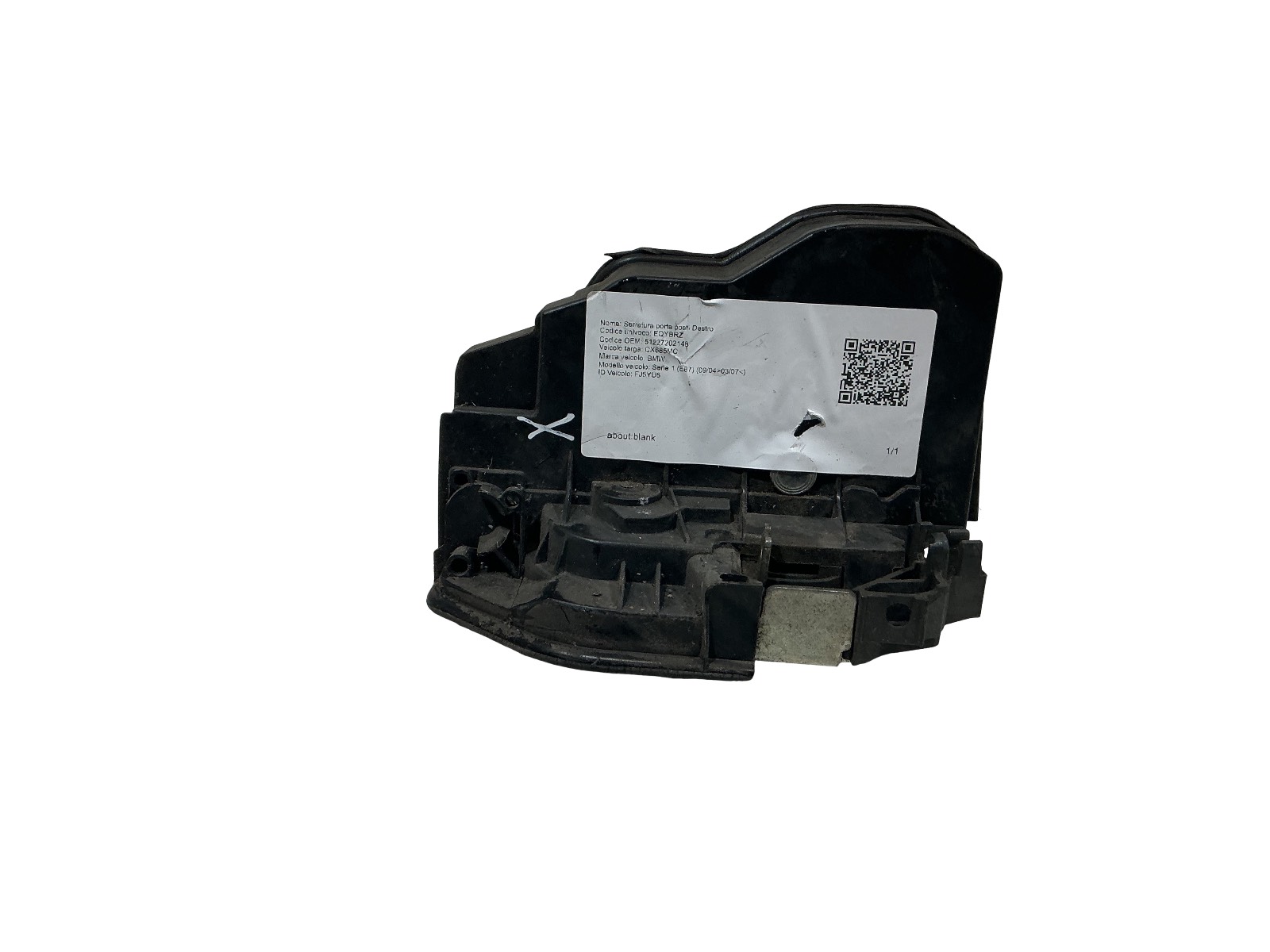 Serratura Porta Post. Destro (Bmw) 51227202148 7167070 Usato