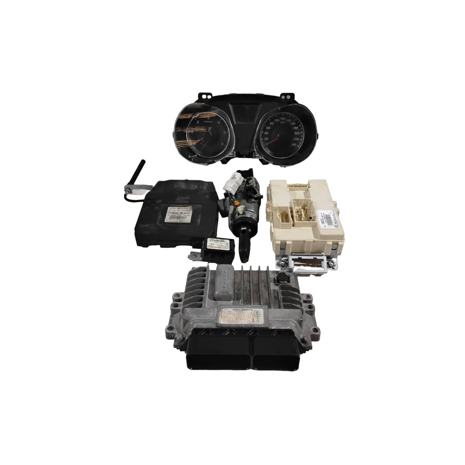 Kit Accensione (Delphi Yura Shin Chang Hyundai Mobis) 391302A401 91950-1K510 Usato