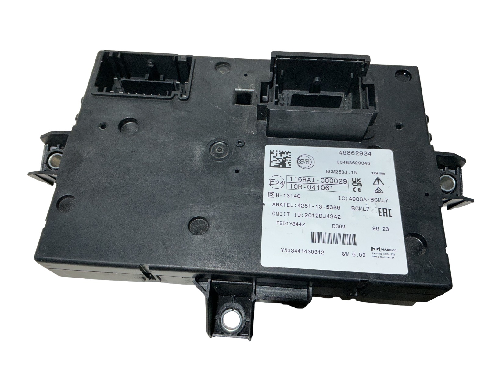 Scatola Fusibili (Marelli Sevel) 46862934 BCM250J.15 Usato