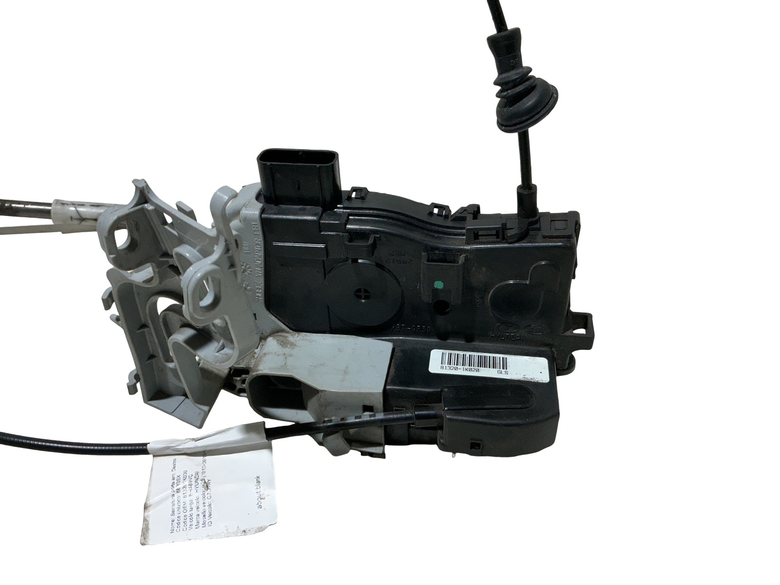 Serratura Porta Ant. Destro (Hyundai) 813201K000 81320-1K020 Usato