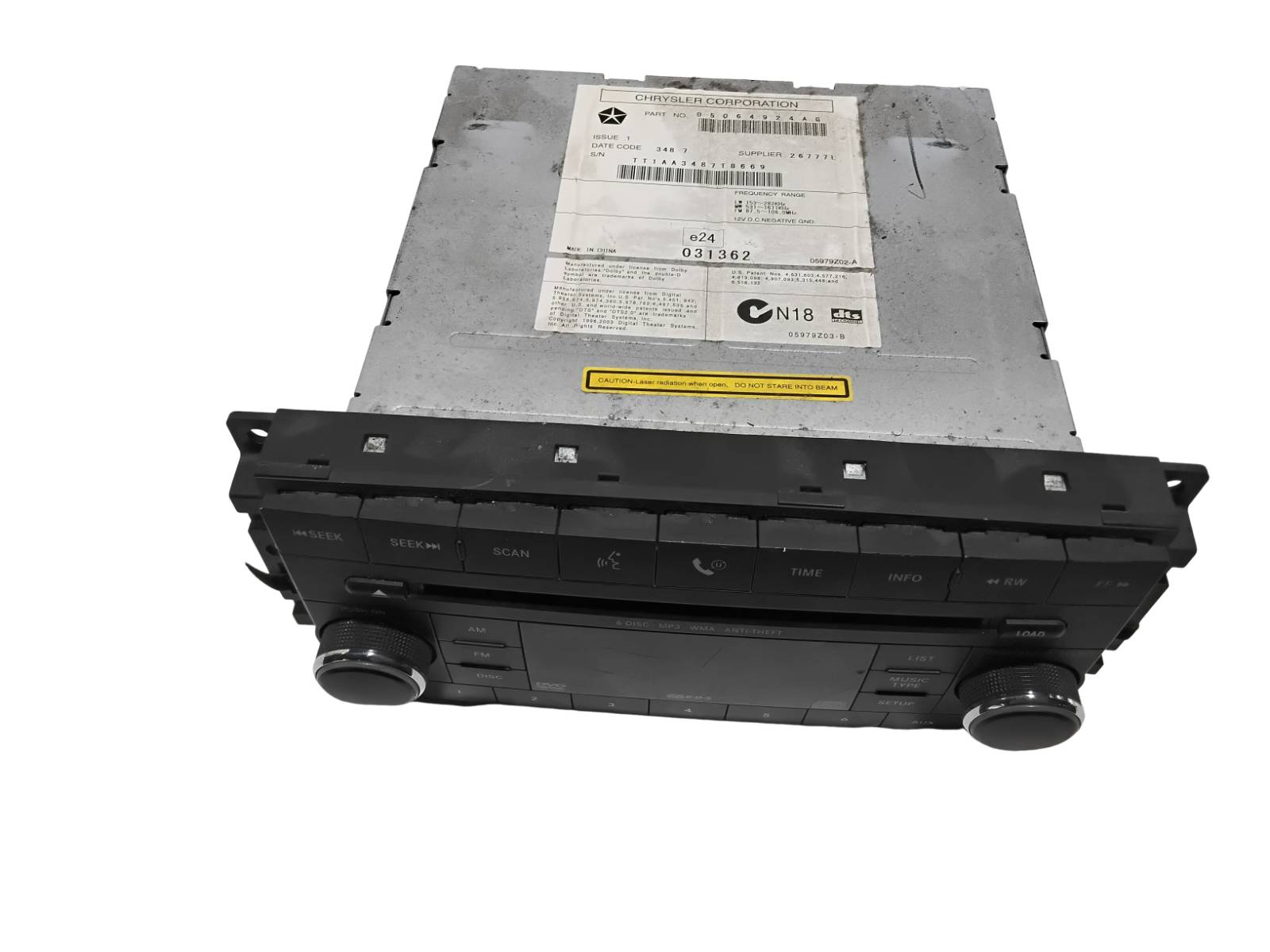 Autoradio (Chrysler) K05091509AH Usato