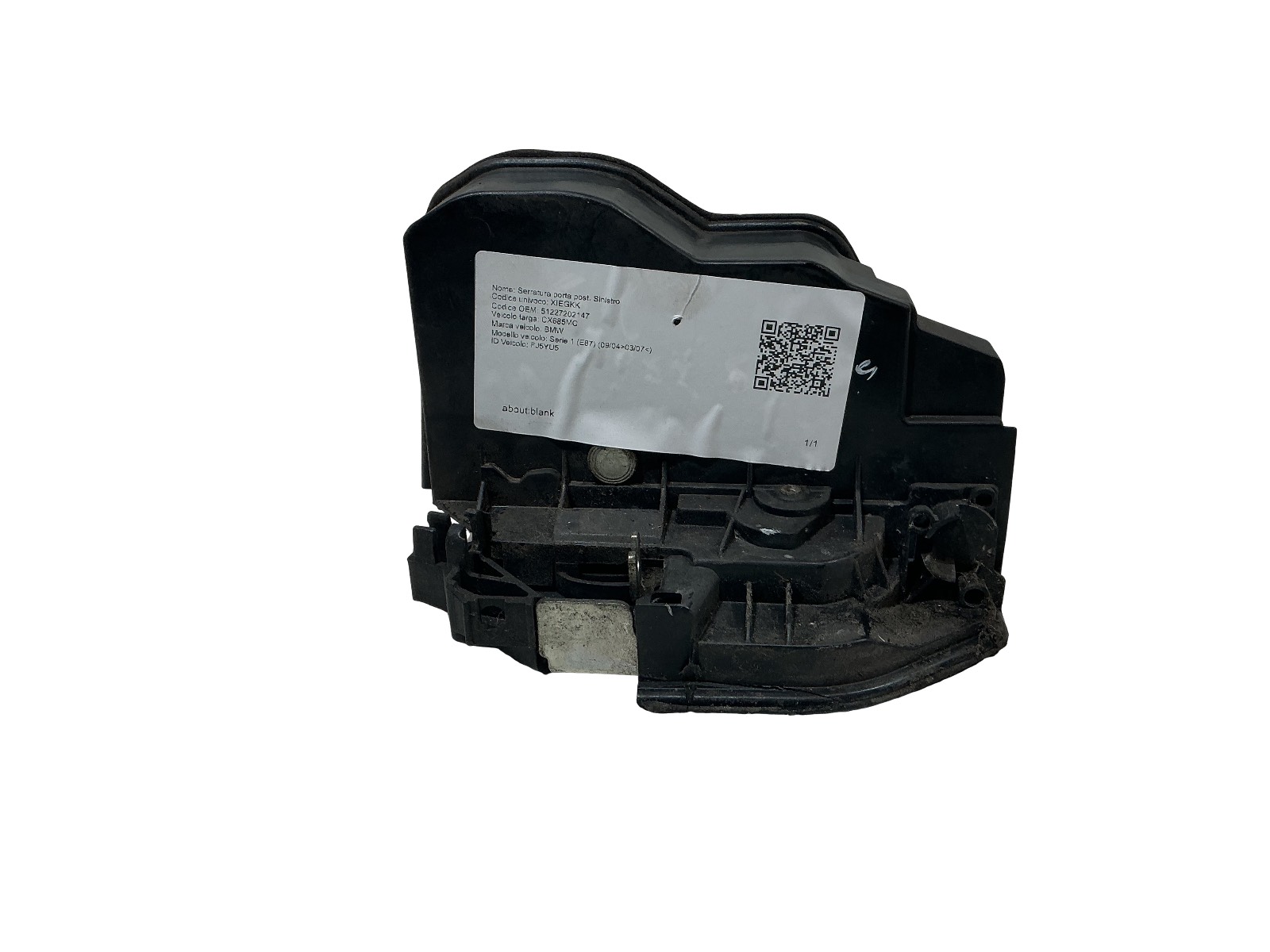 Serratura Porta Post. Sinistro (Bmw Kiekert) 51227202147 7167069 Usato