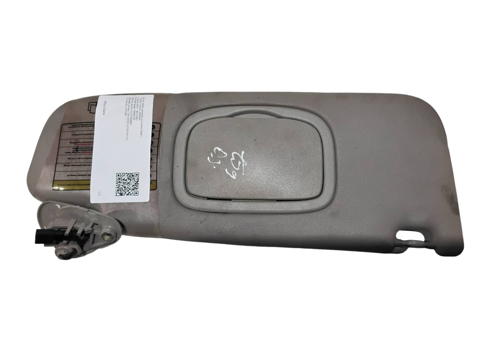 Aletta Parasole Parabrezza Destro (Alfa Romeo) 156072890 Usato