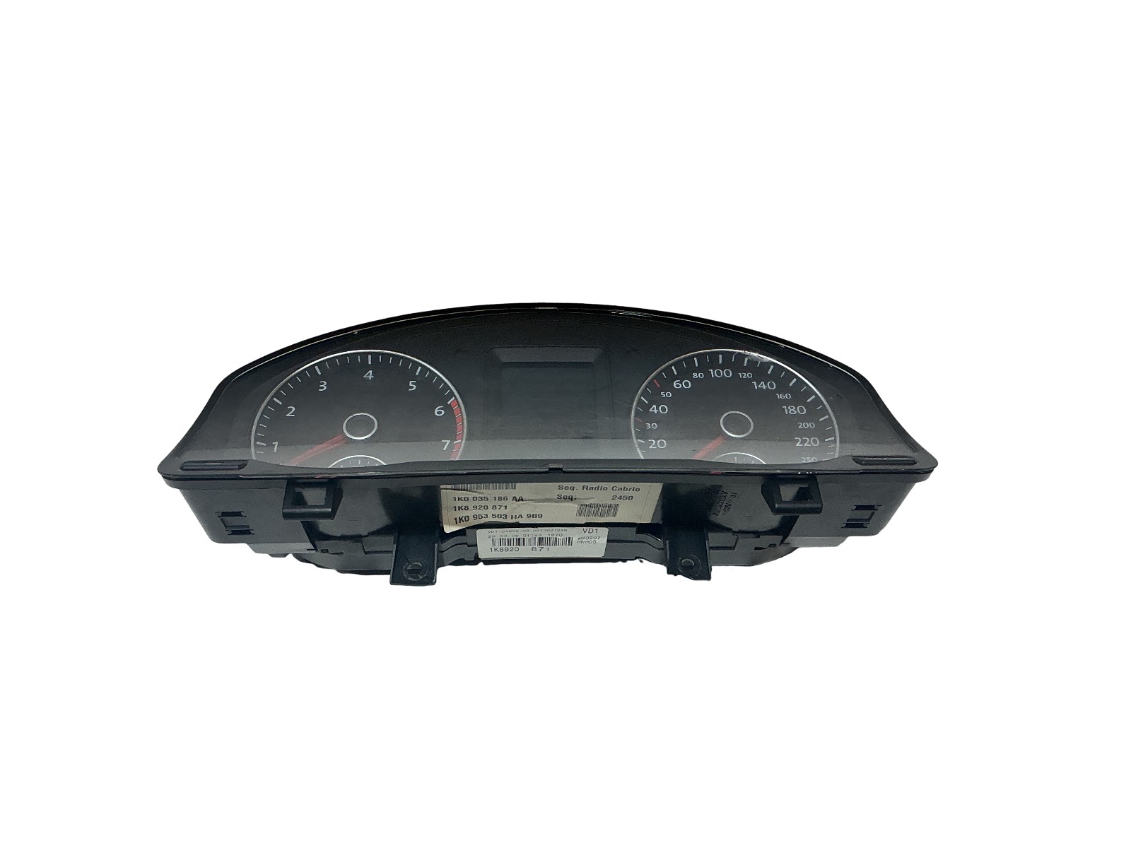 Quadro Portastrumenti (Vdo) 1k0035186aa A2C53293351 Usato