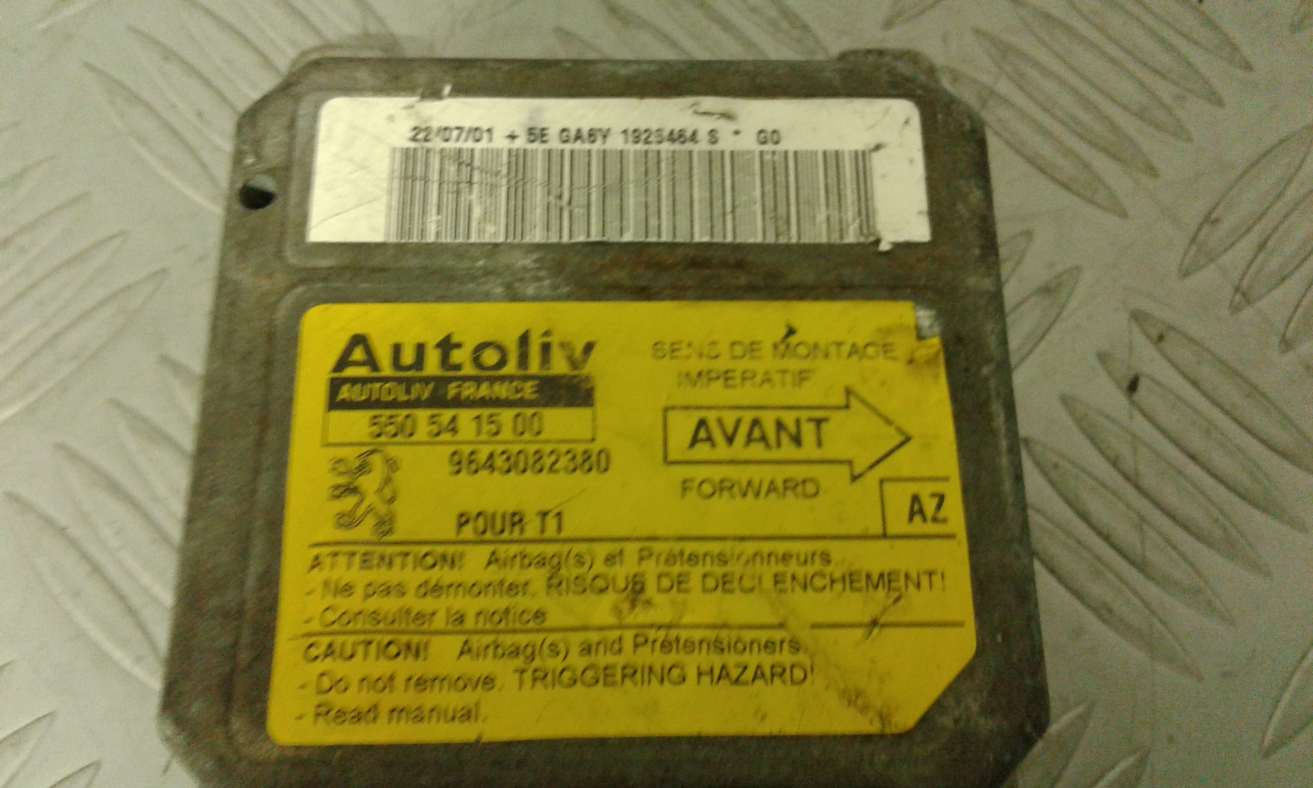 Centralina Comando Airbag 6545GJ Usato