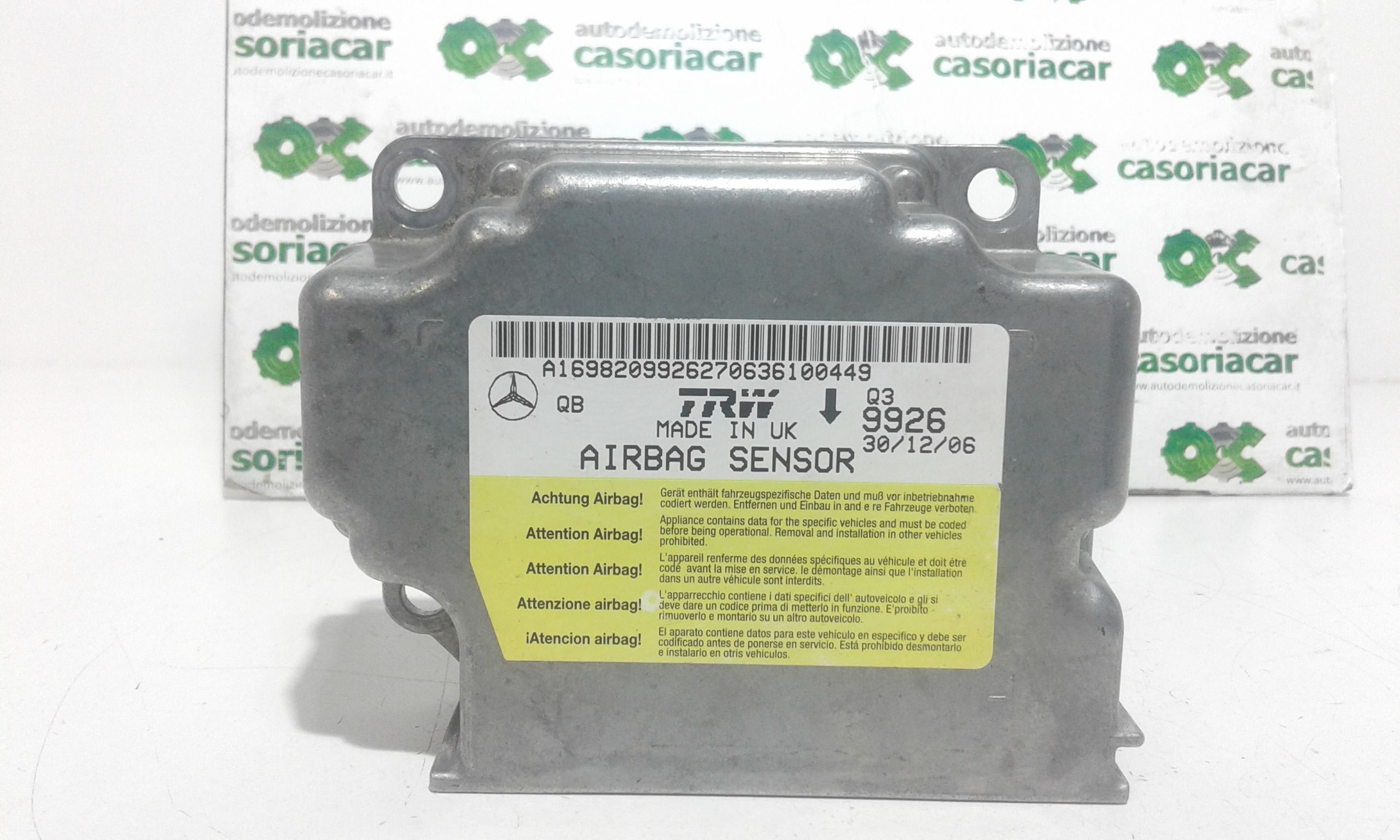 Centralina Comando Airbag A1698204085 Usato