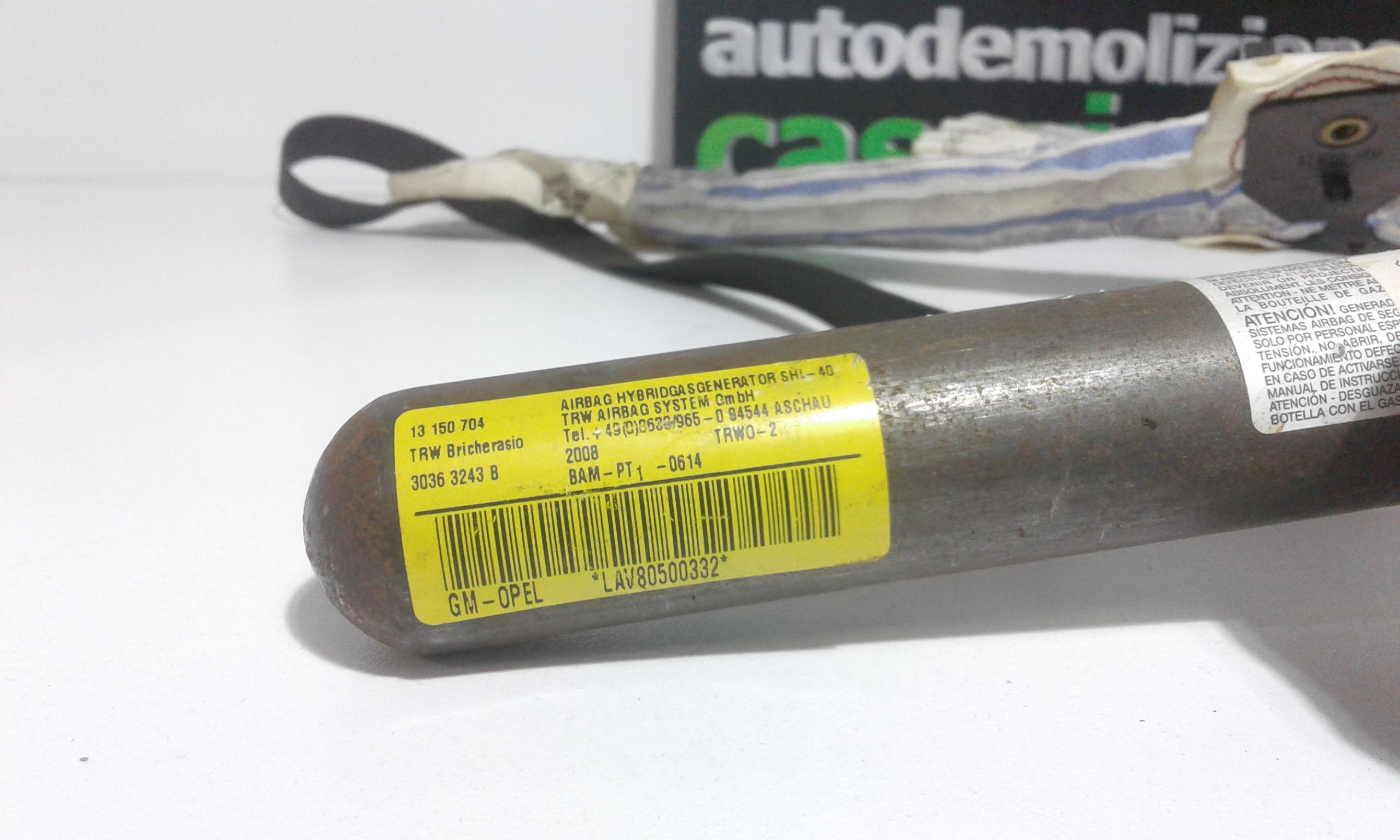 Dispositivo Airbag A Tendina Sinistro 13150704 Usato