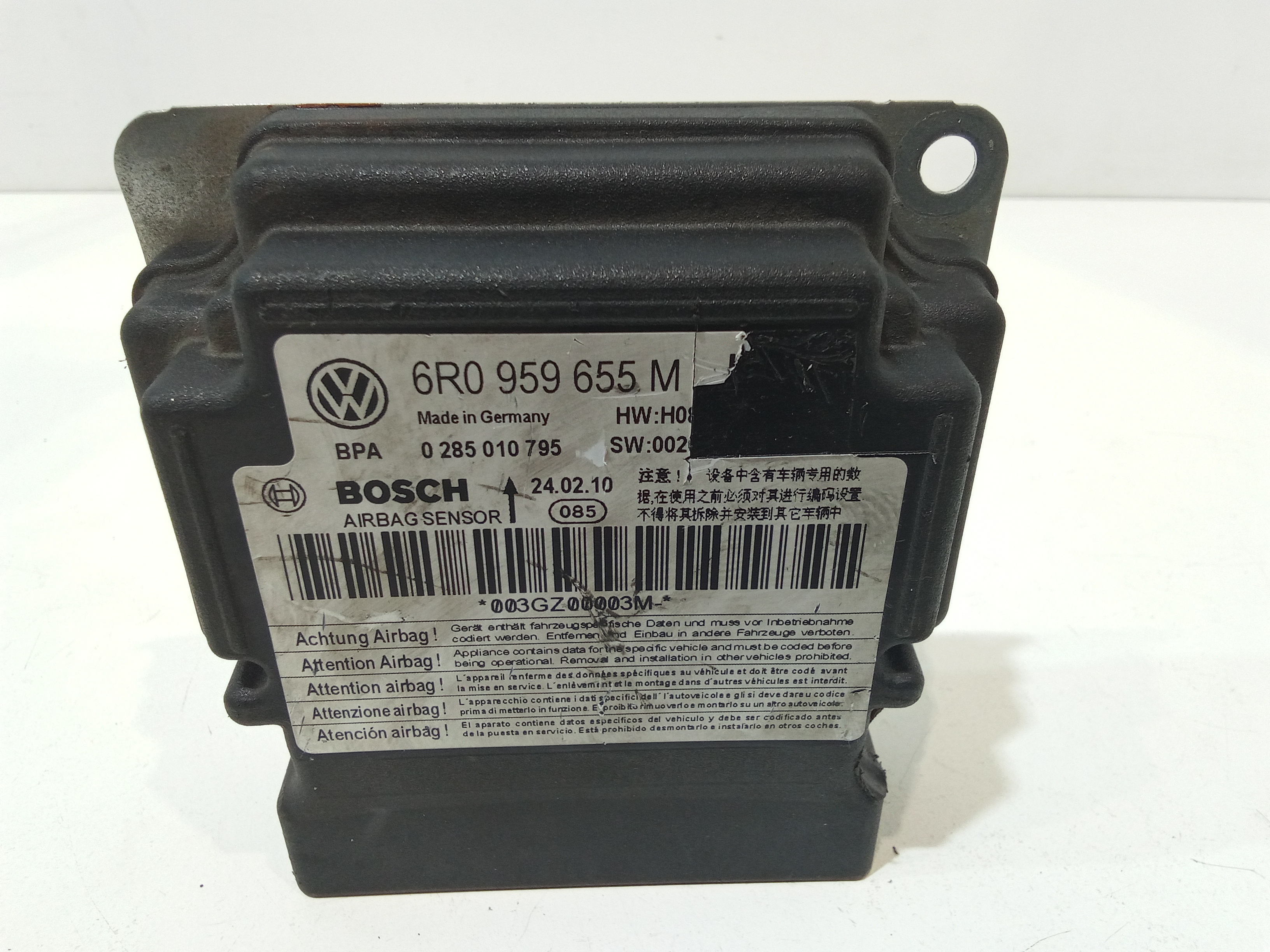 Centralina Comando Airbag 6R0959655K00V Usato