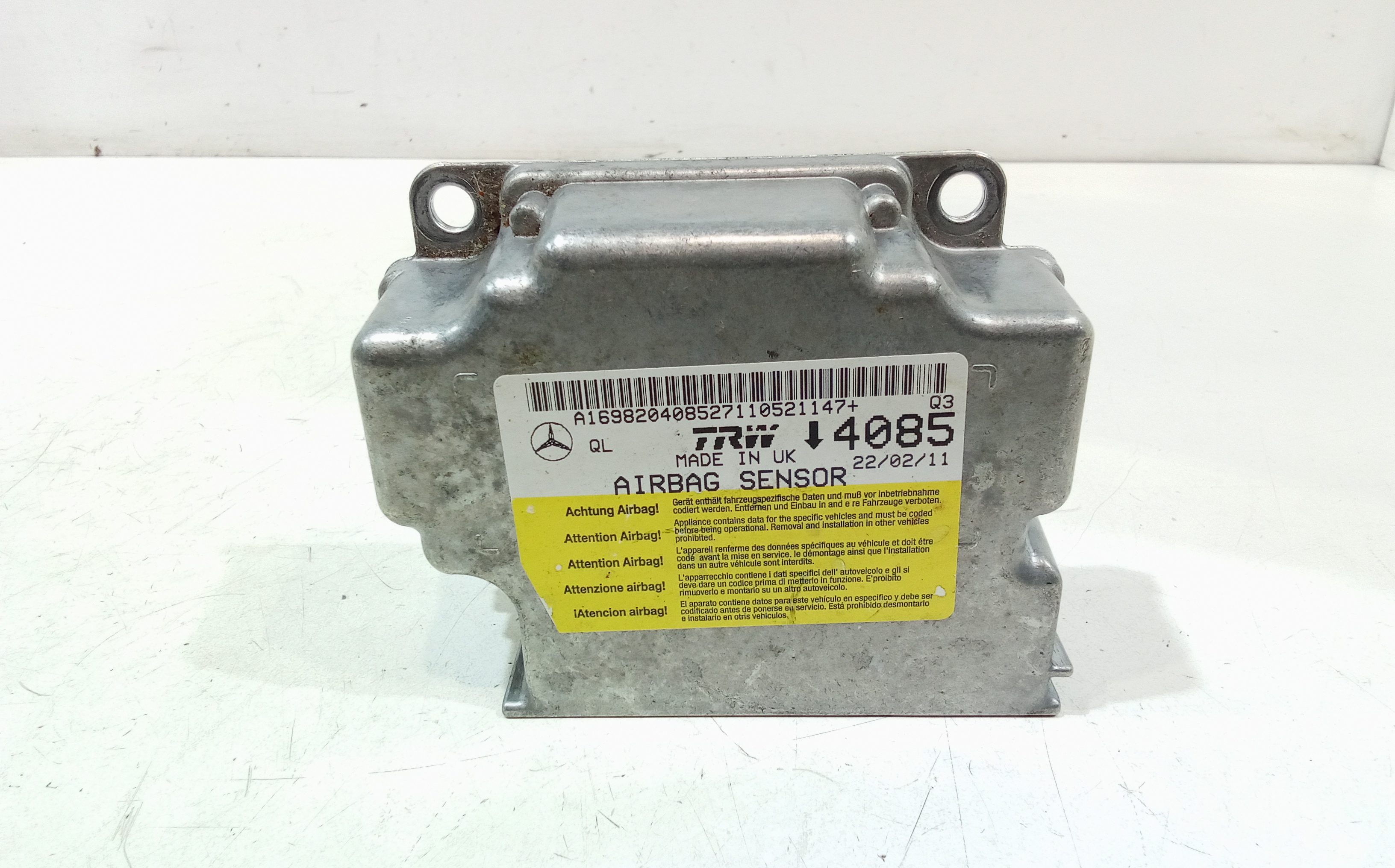 Centralina Comando Airbag A1698204085 Usato