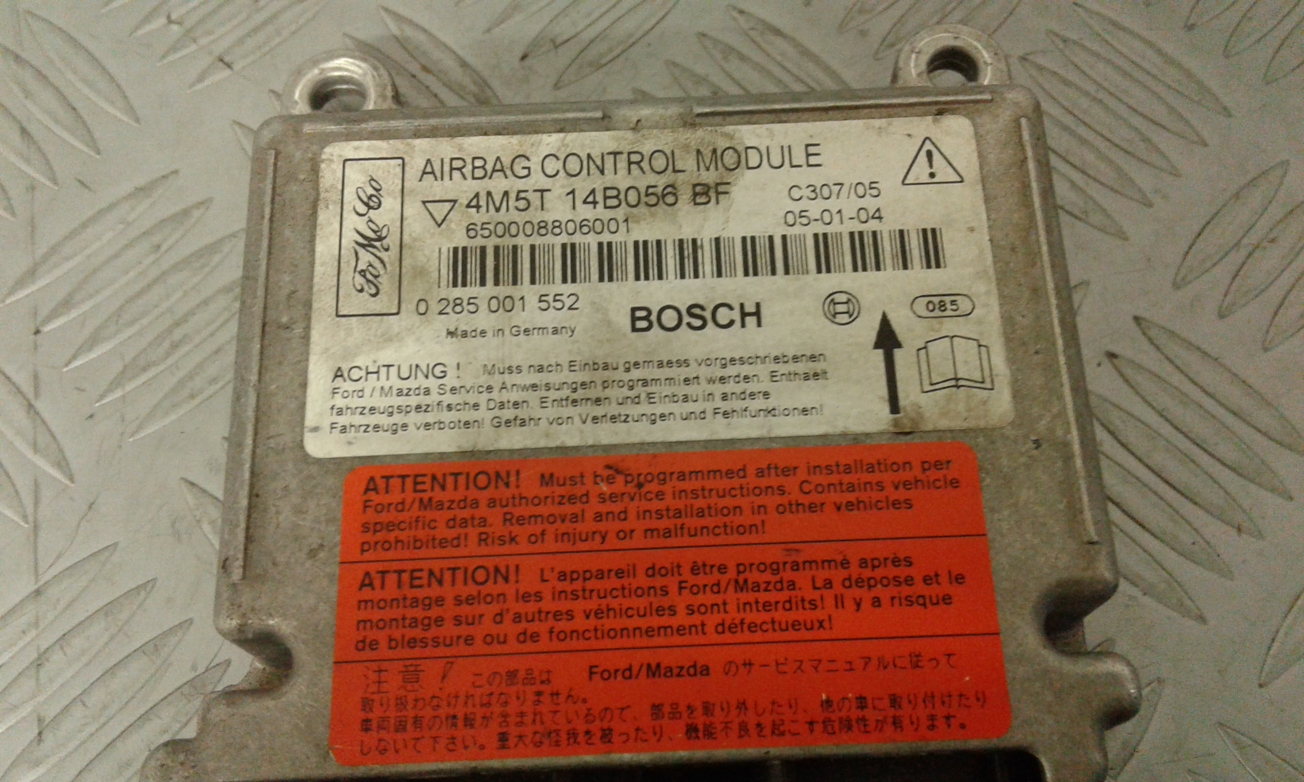 Centralina Comando Airbag 1717369 Usato