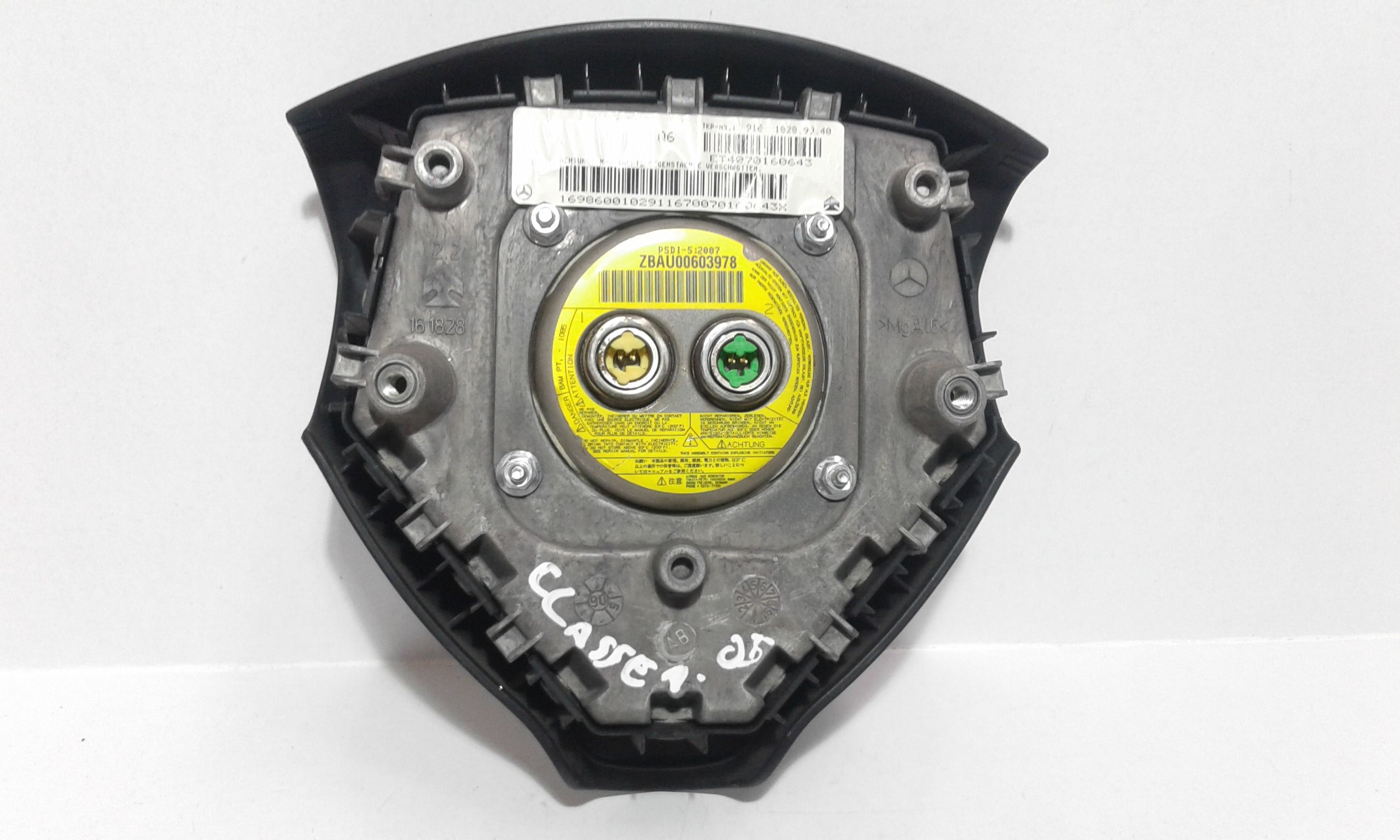 Dispositivo Airbag Lato Guida A16986001029116 Usato