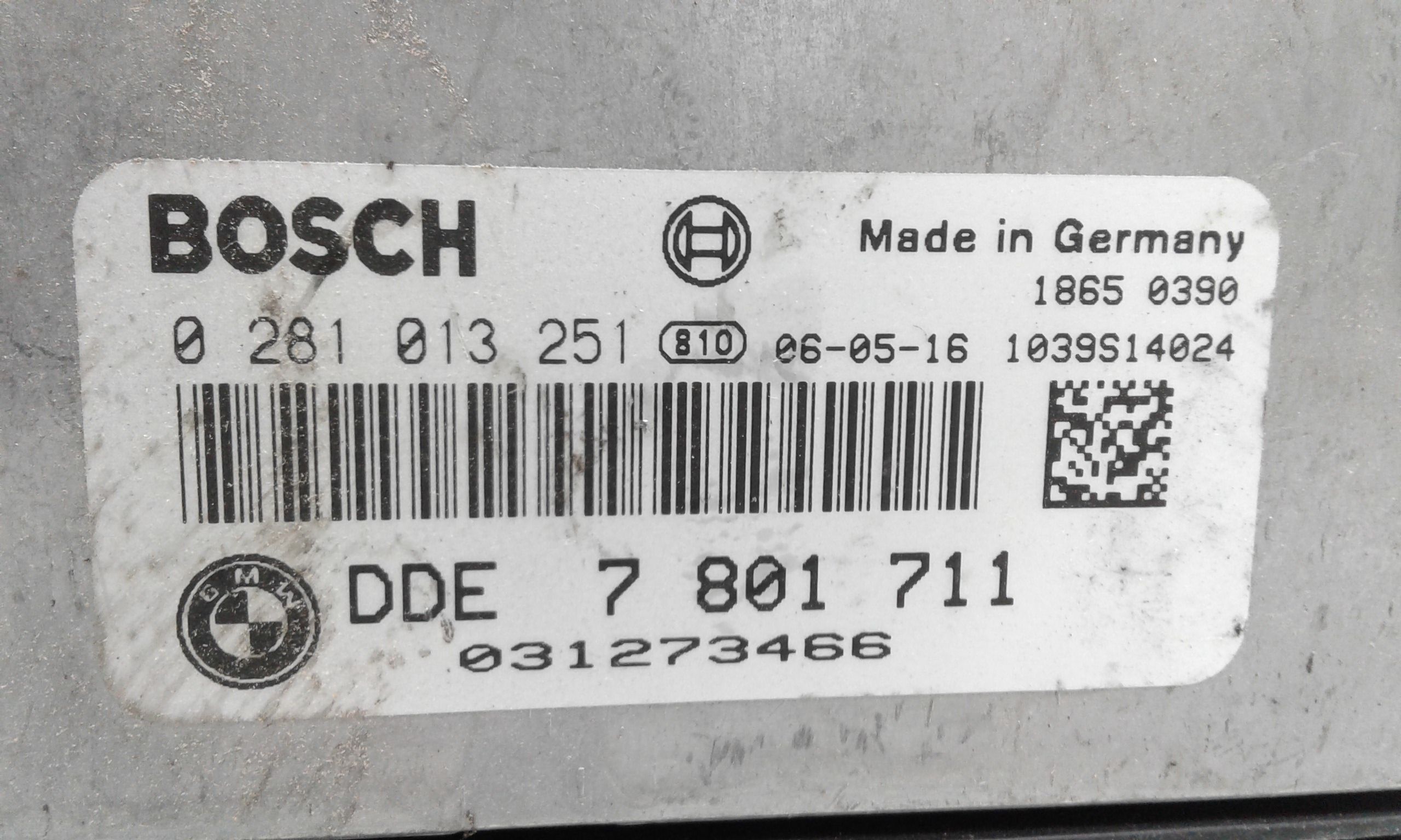 Centralina Iniezione 12147577970 Usato