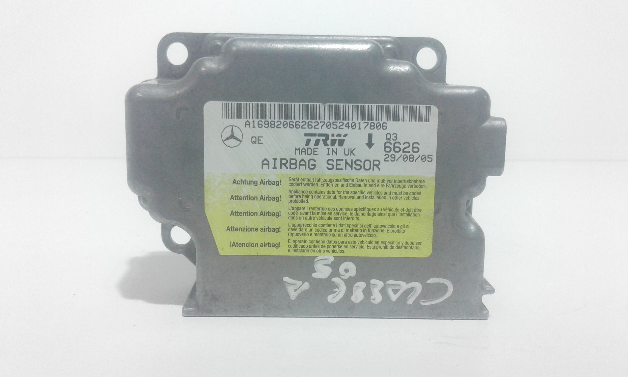 Centralina Comando Airbag A1698204085 Usato