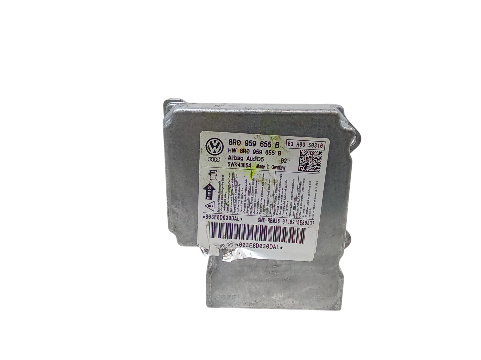 Centralina Comando Airbag 8R0959655G Usato