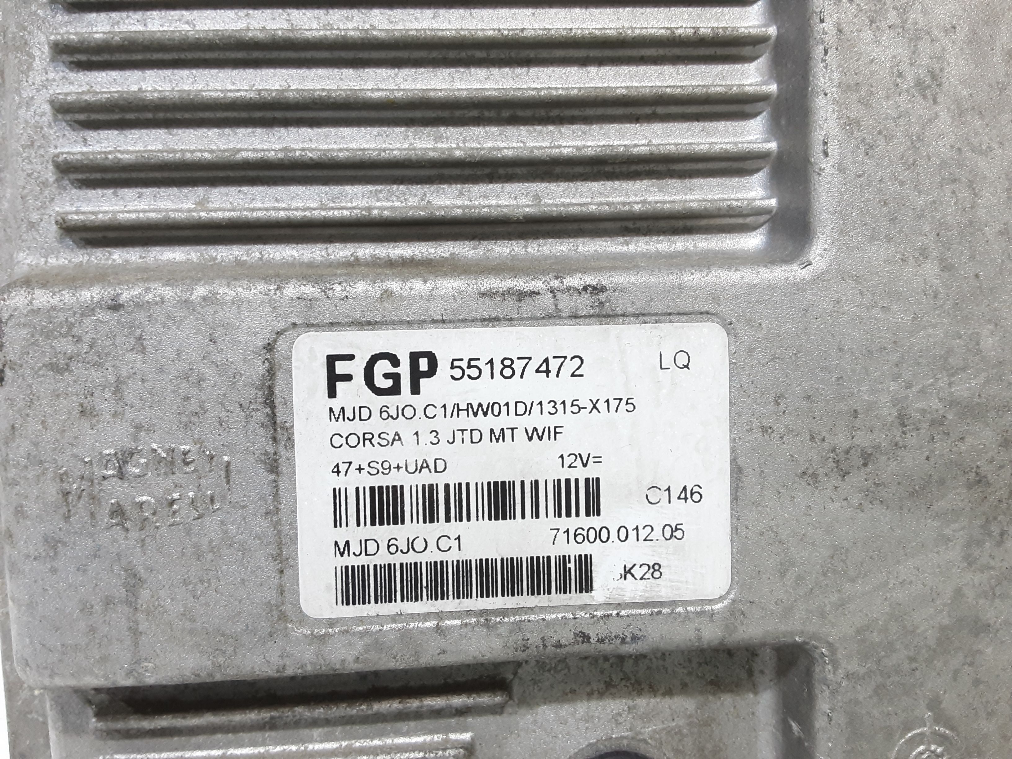 Centralina Iniezione 55195528 Usato