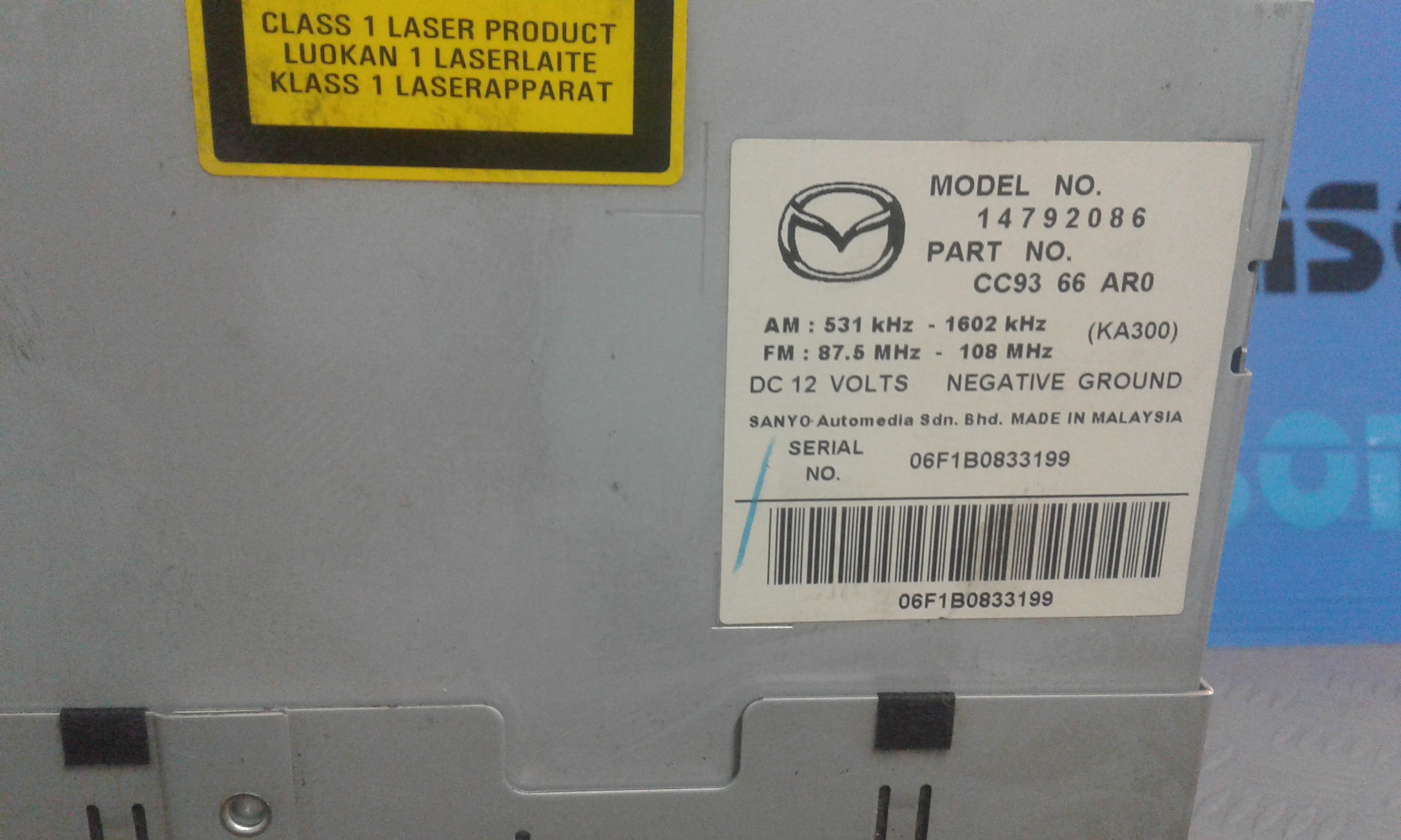 Autoradio CG15669R0 Usato