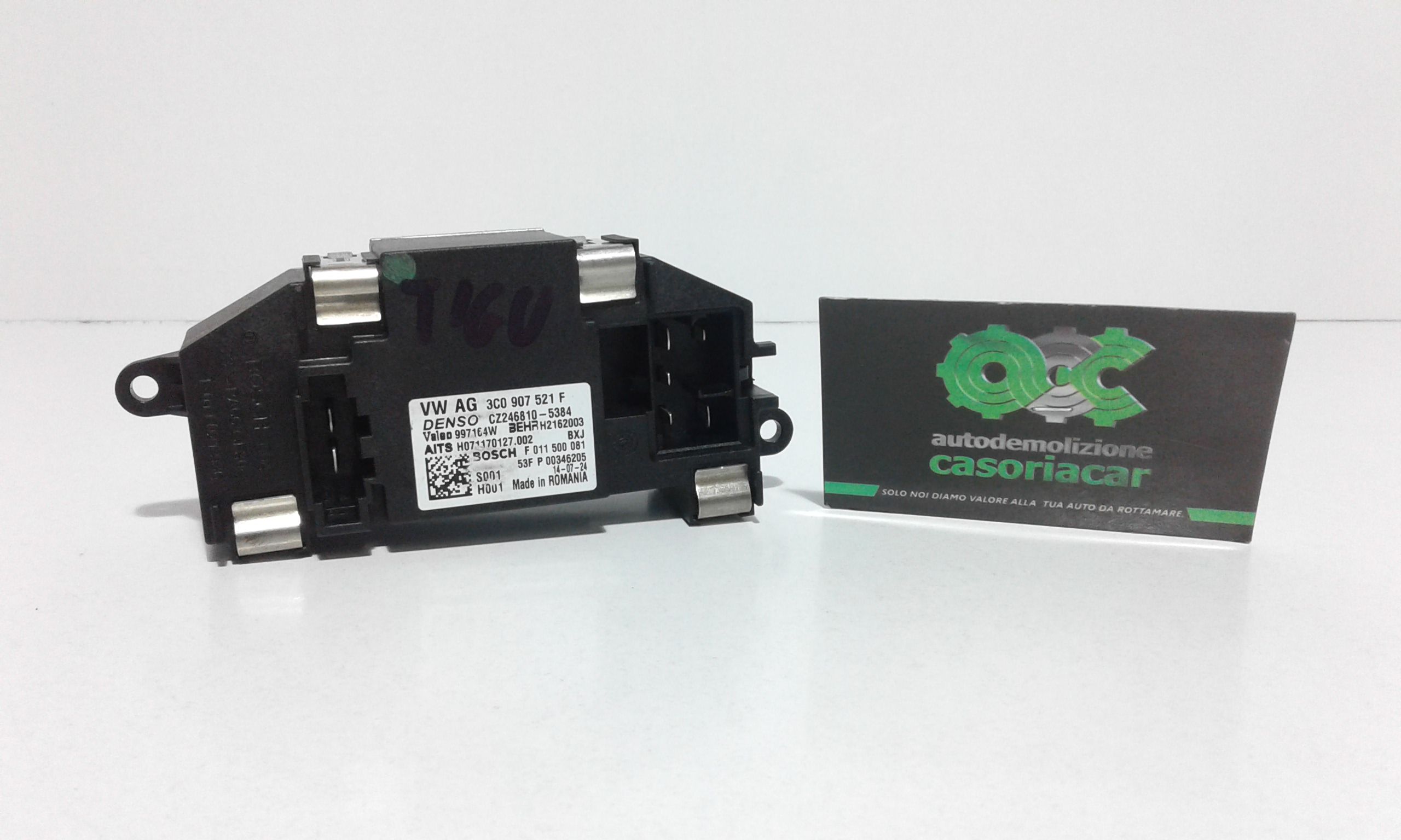 Resistenza Elettroventola C/climatizzazione Usato