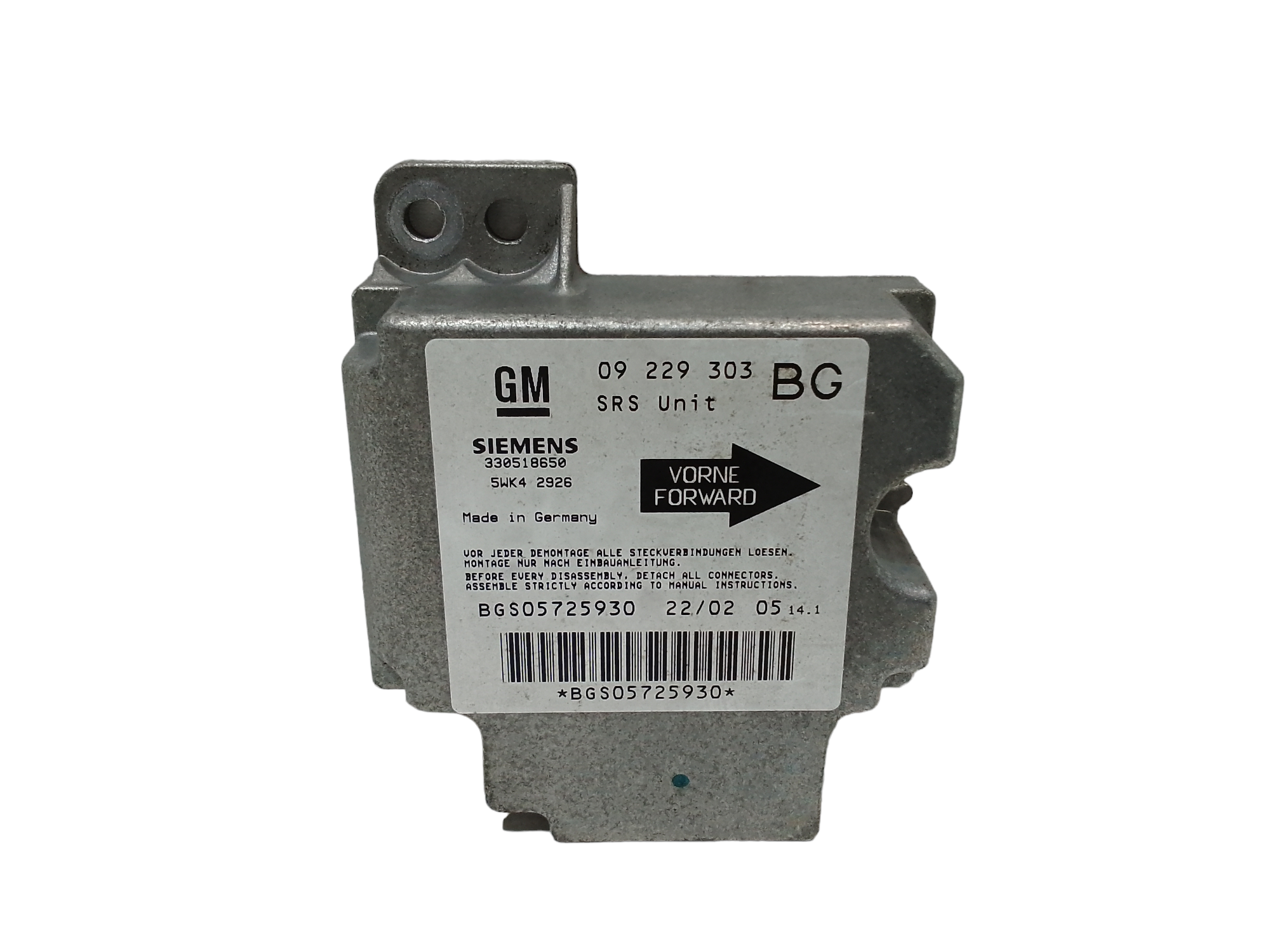 Centralina Comando Airbag 9195791 Usato