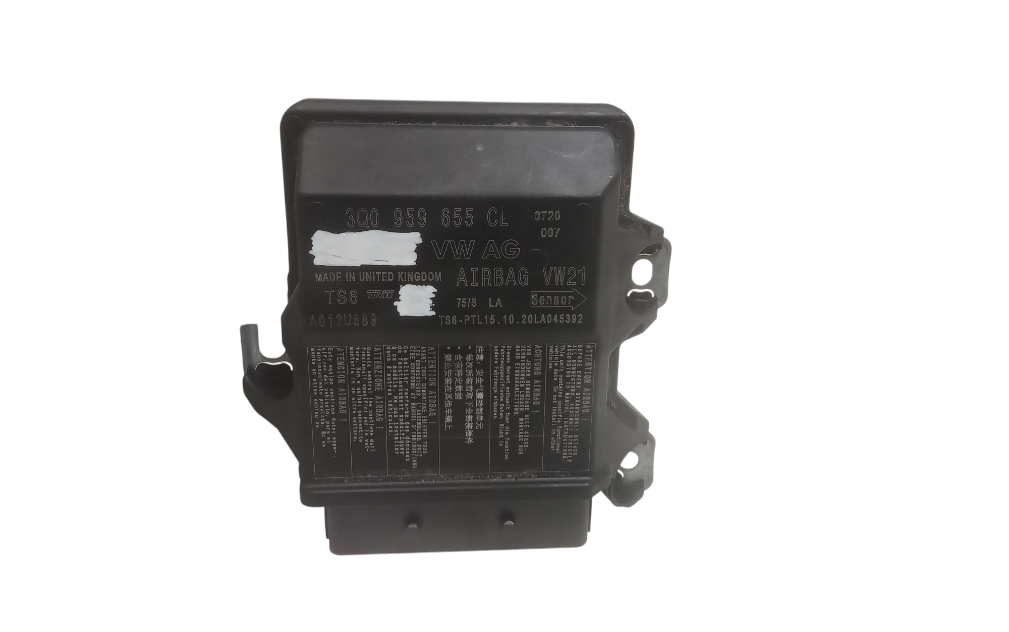 Centralina Comando Airbag 65258167015 Usato