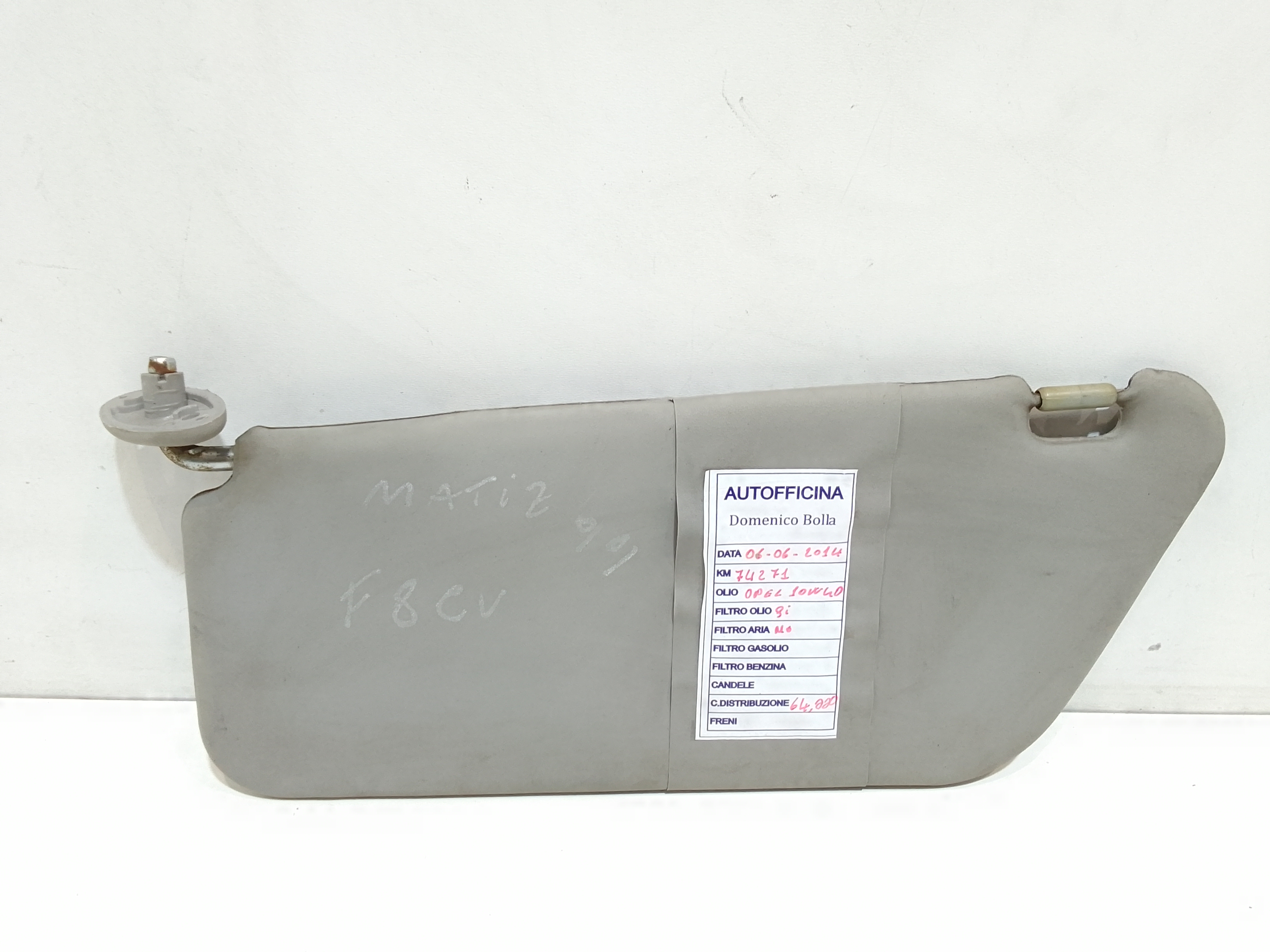 Aletta Parasole Parabrezza Sinistro 96279932 Usato