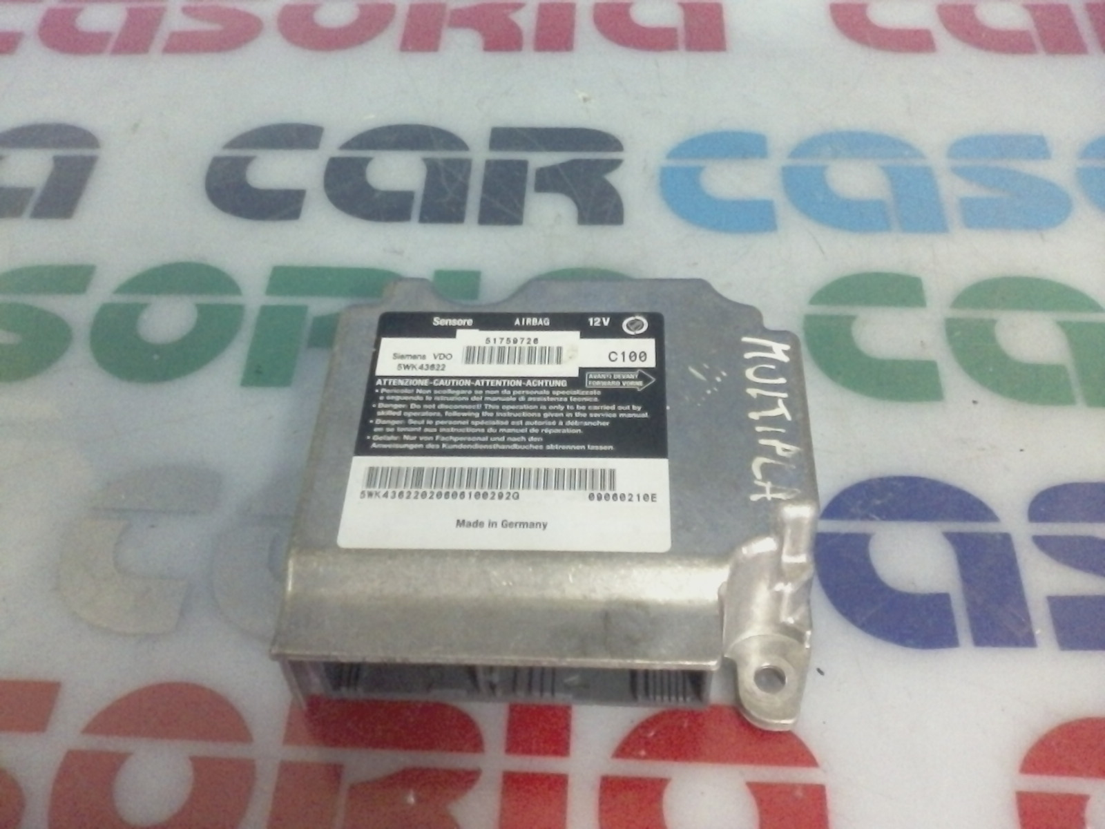 Centralina Comando Airbag 51759724 Usato