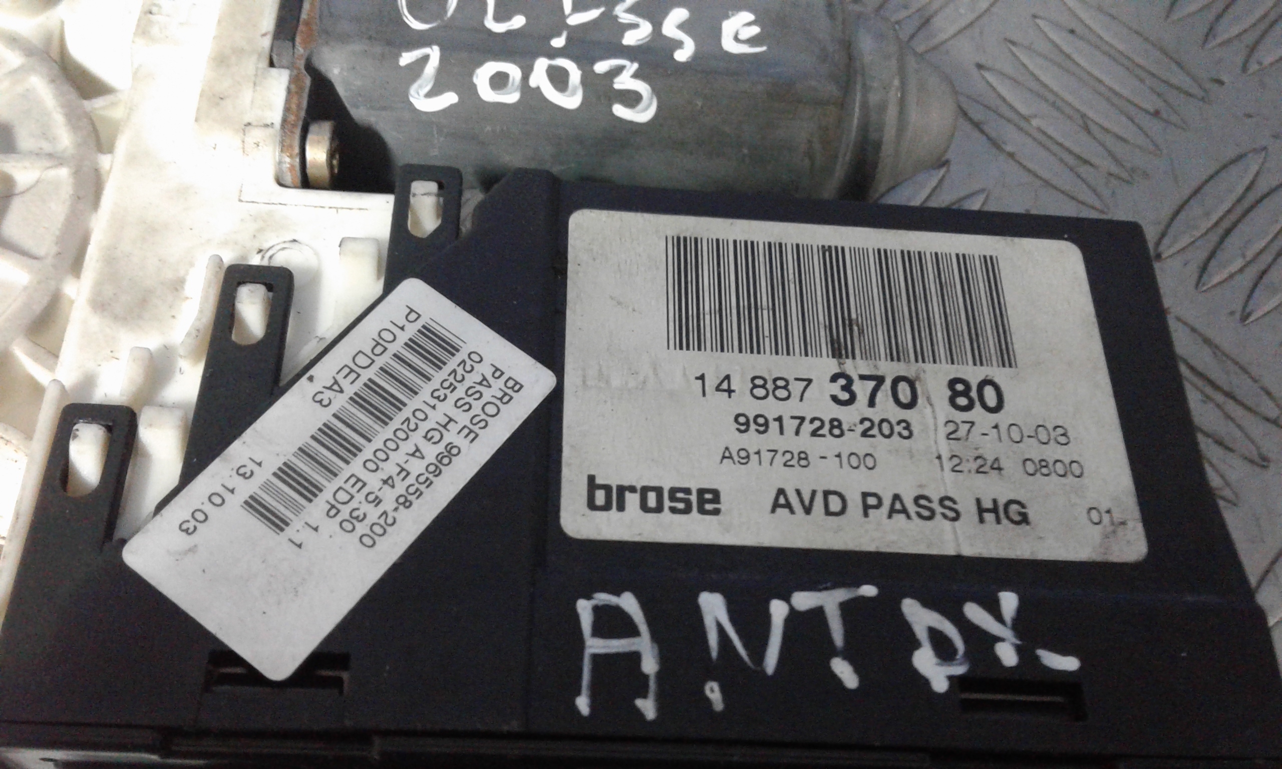 Motorino Alzacristallo Porta Ant. Destro 1400207880 Usato