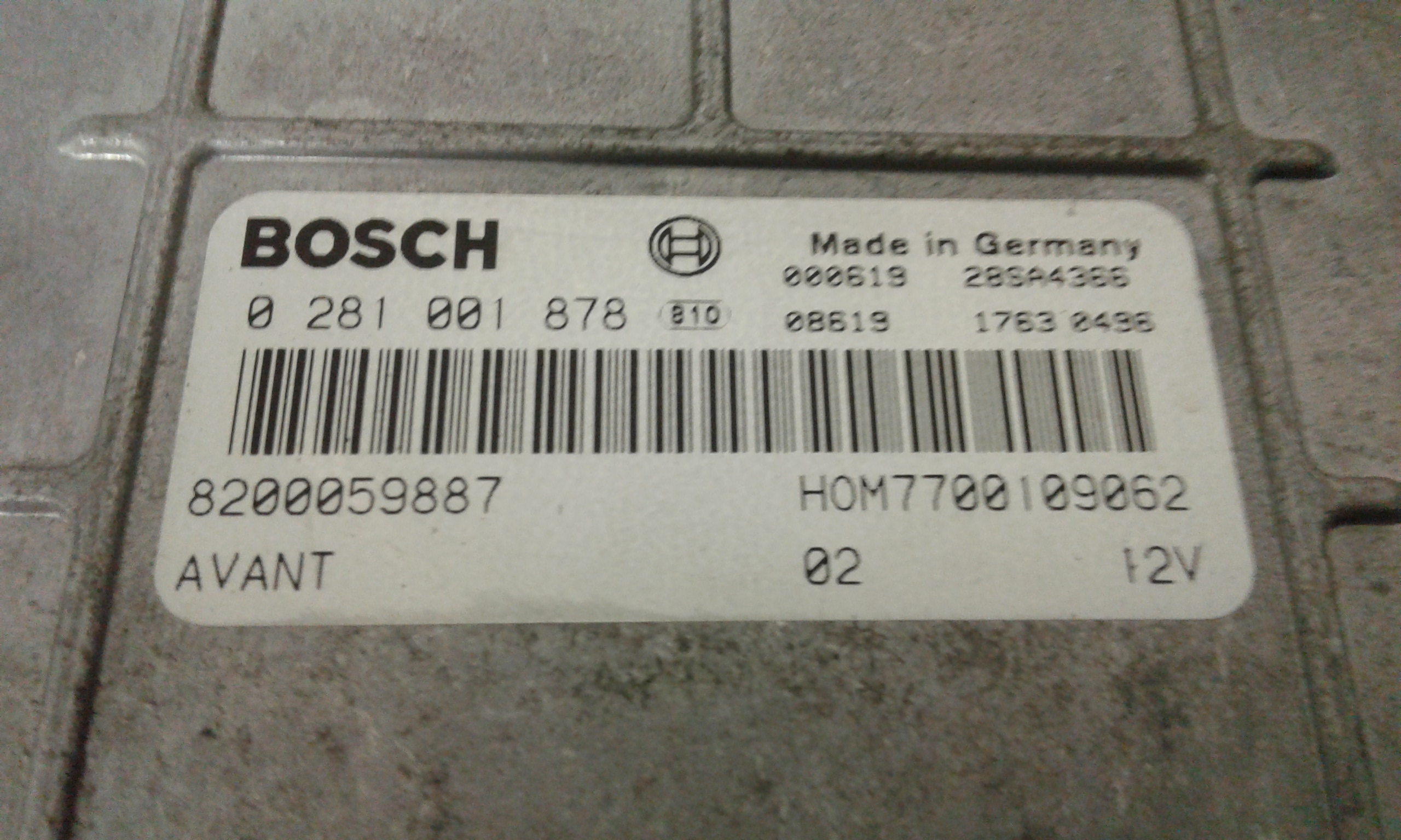 Centralina Iniezione 8200111120 Usato