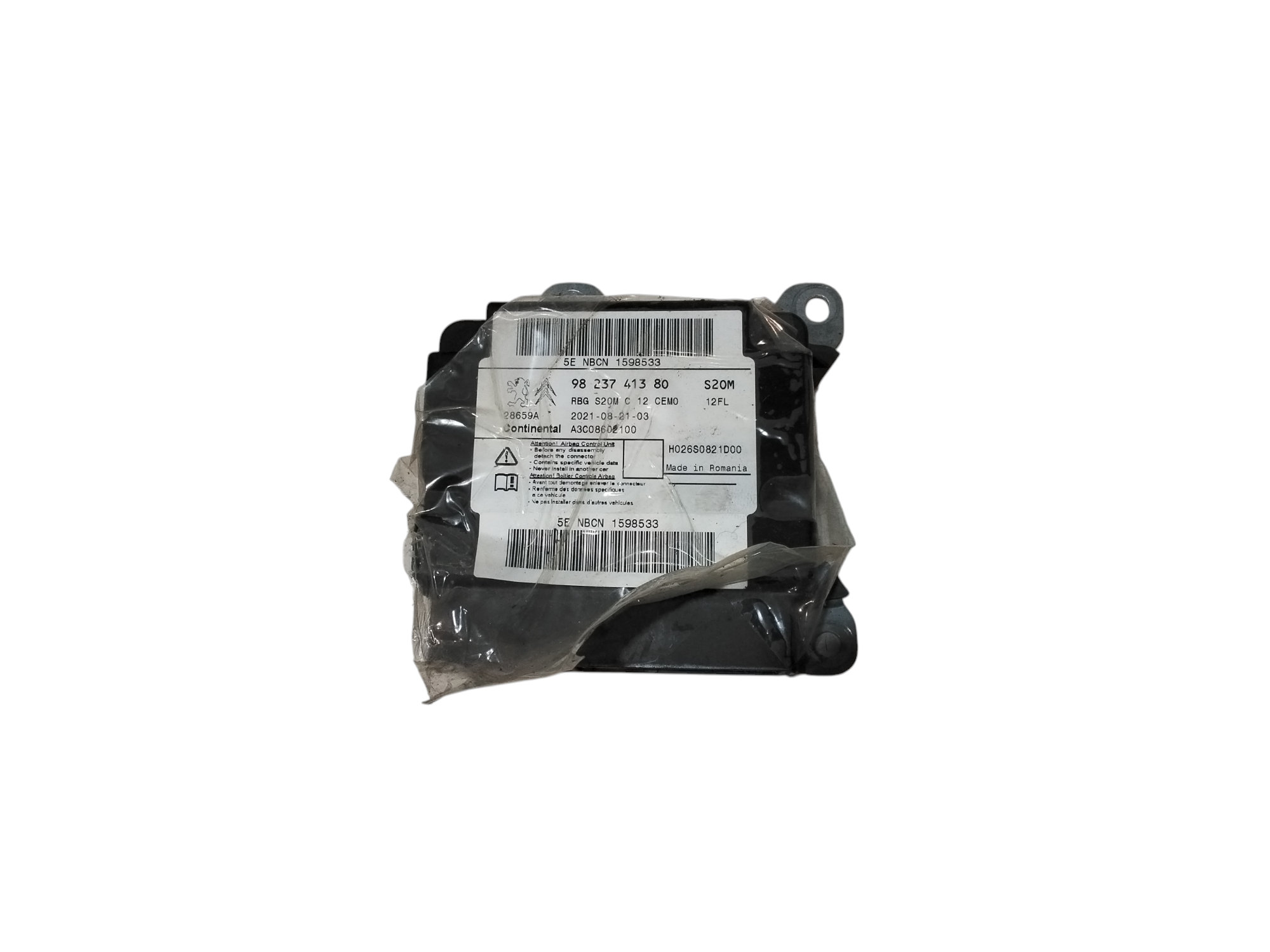 Centralina Comando Airbag 1617339680 Usato