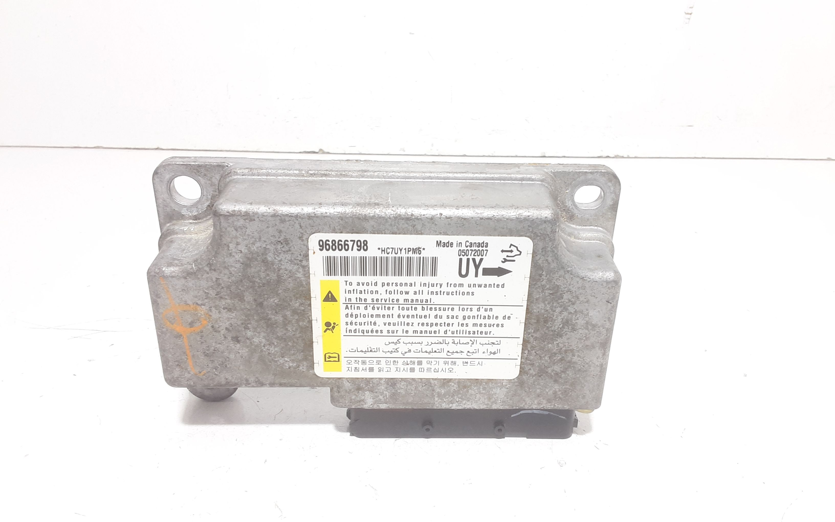 Centralina Comando Airbag 96838157 Usato