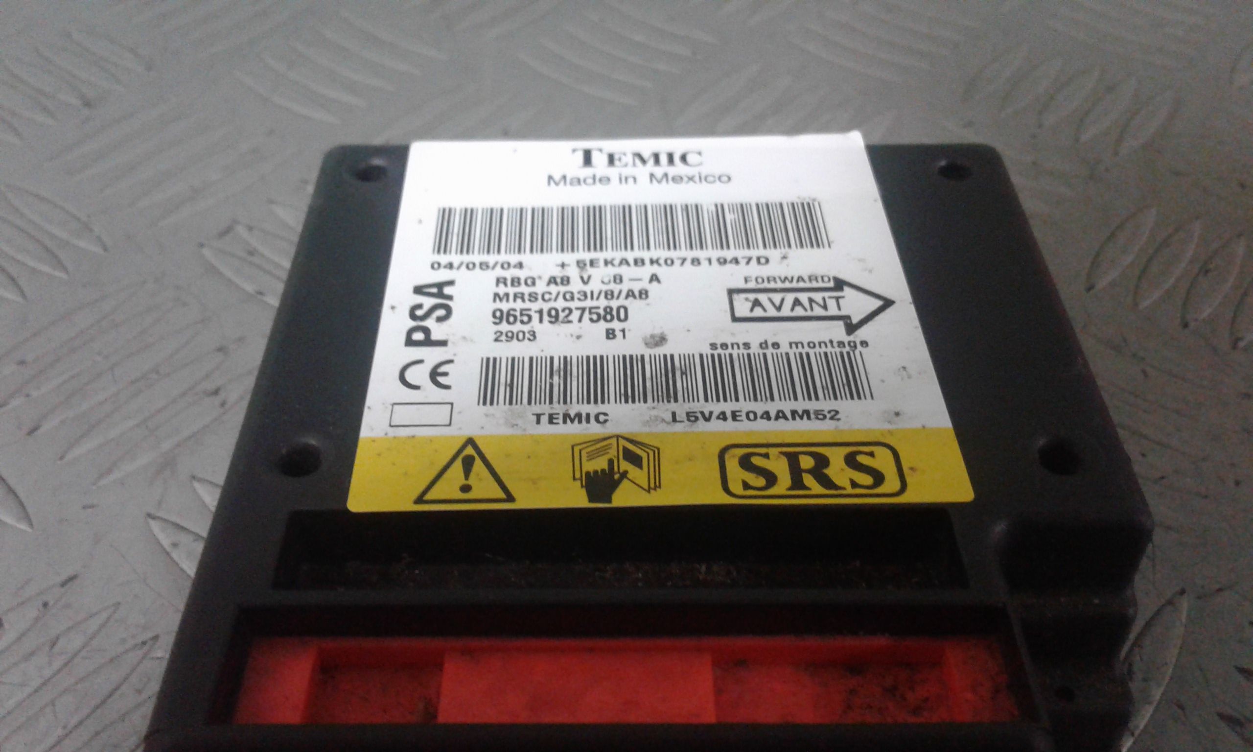 Centralina Comando Airbag 654692 Usato