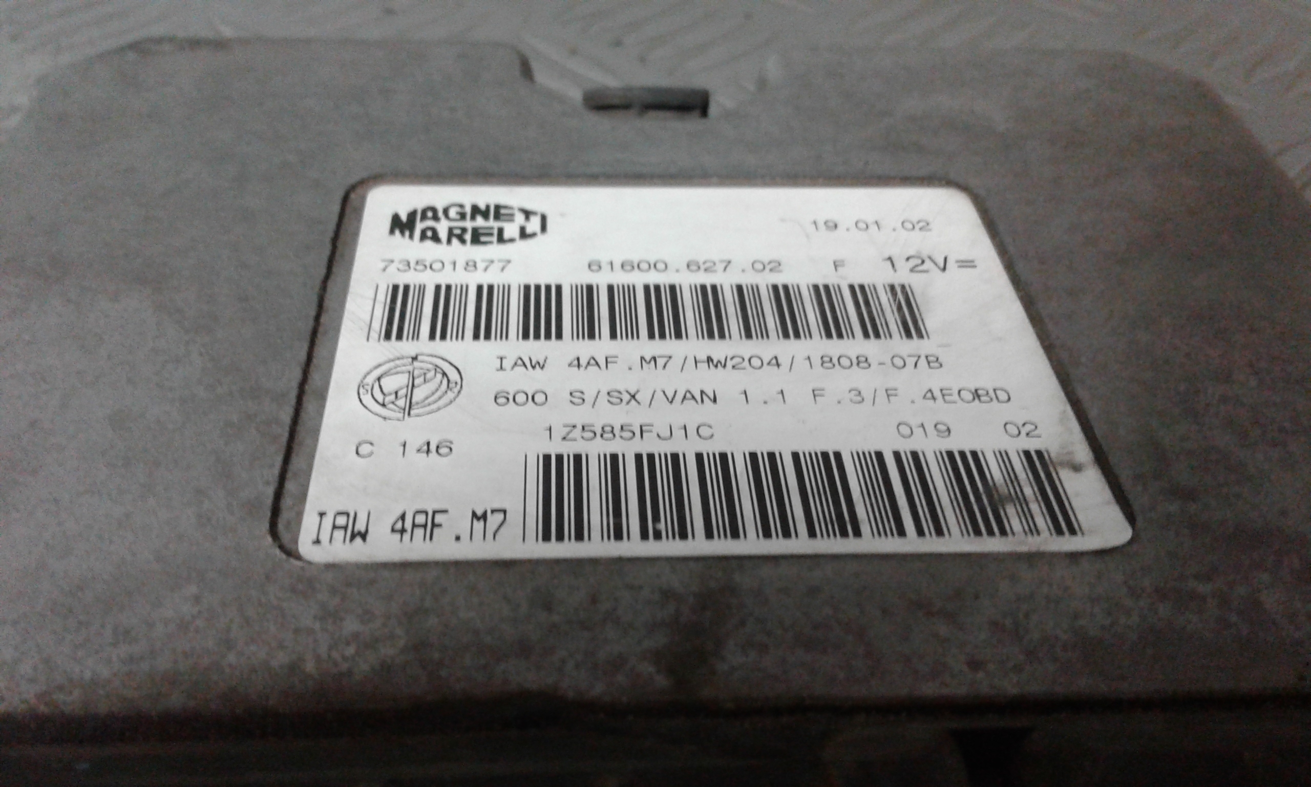 Centralina Iniezione 46820325 Usato