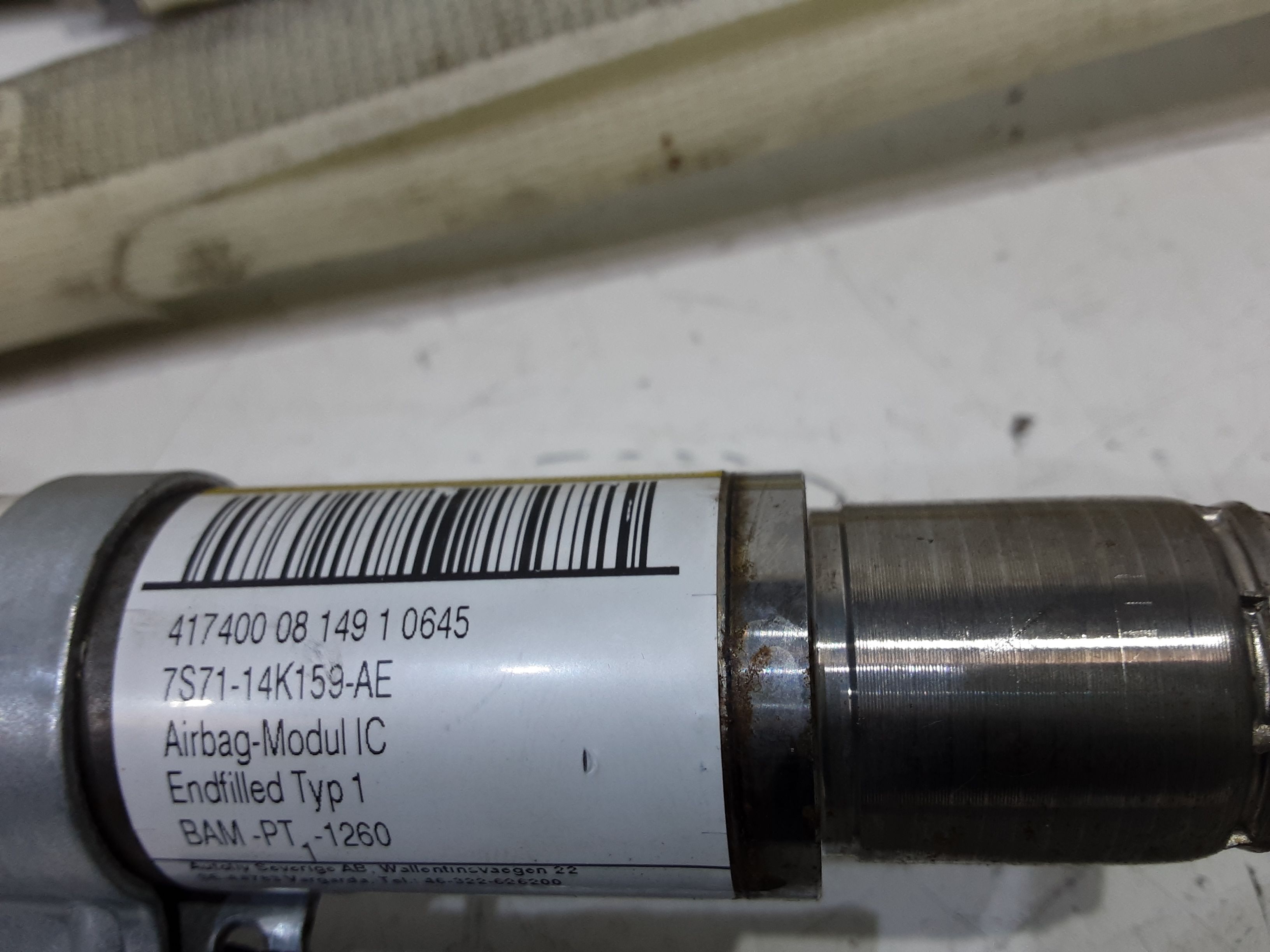 Dispositivo Airbag A Tendina Destro 1600542 Usato