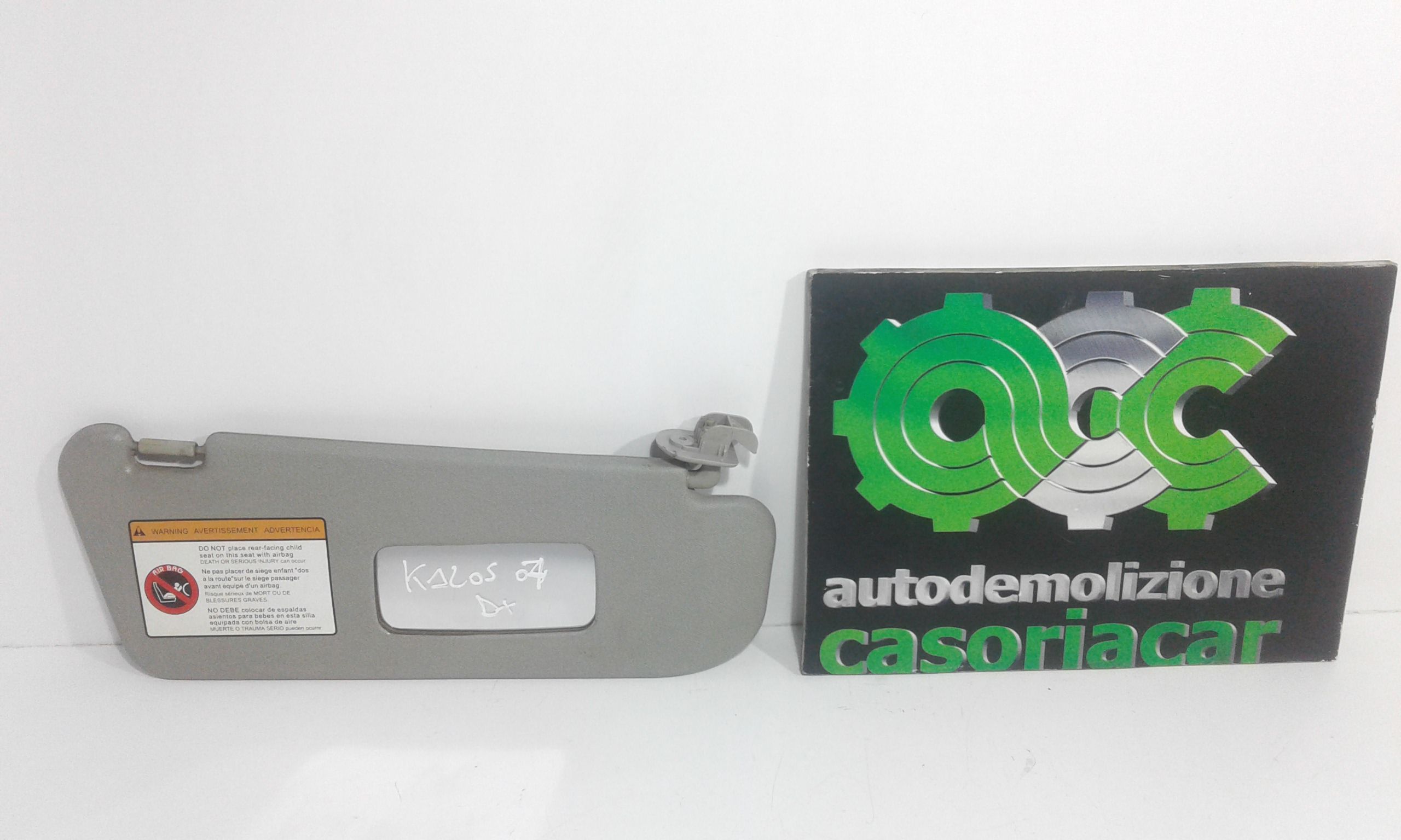 Aletta Parasole Parabrezza Destro 96537730 Usato