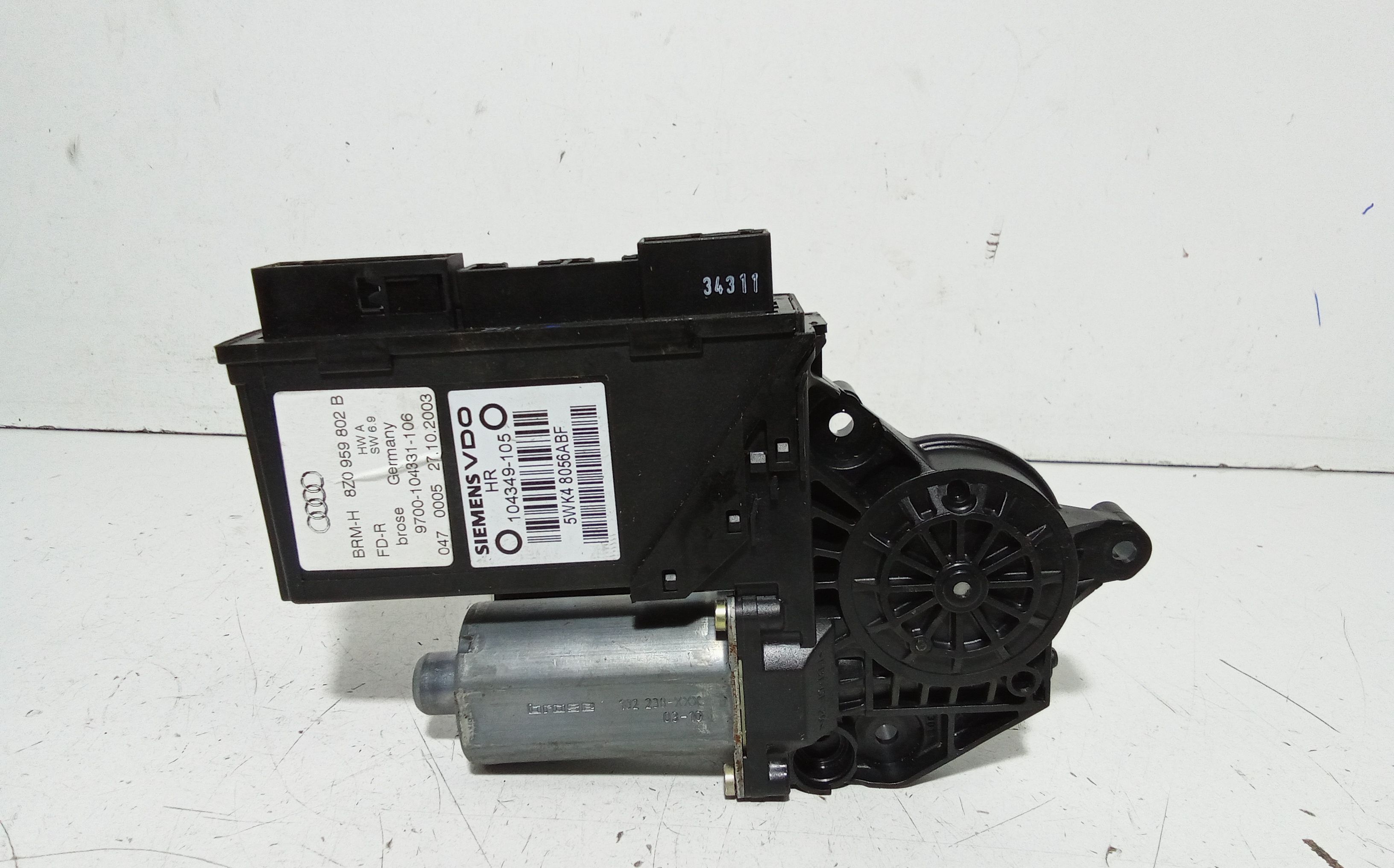 Motorino Alzacristallo Porta Post. Sinistro 8Z0959801B Usato