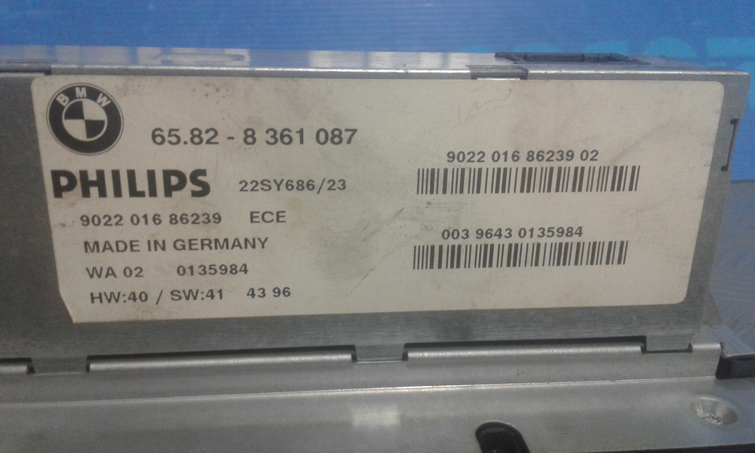 Autoradio 65128384064 Usato