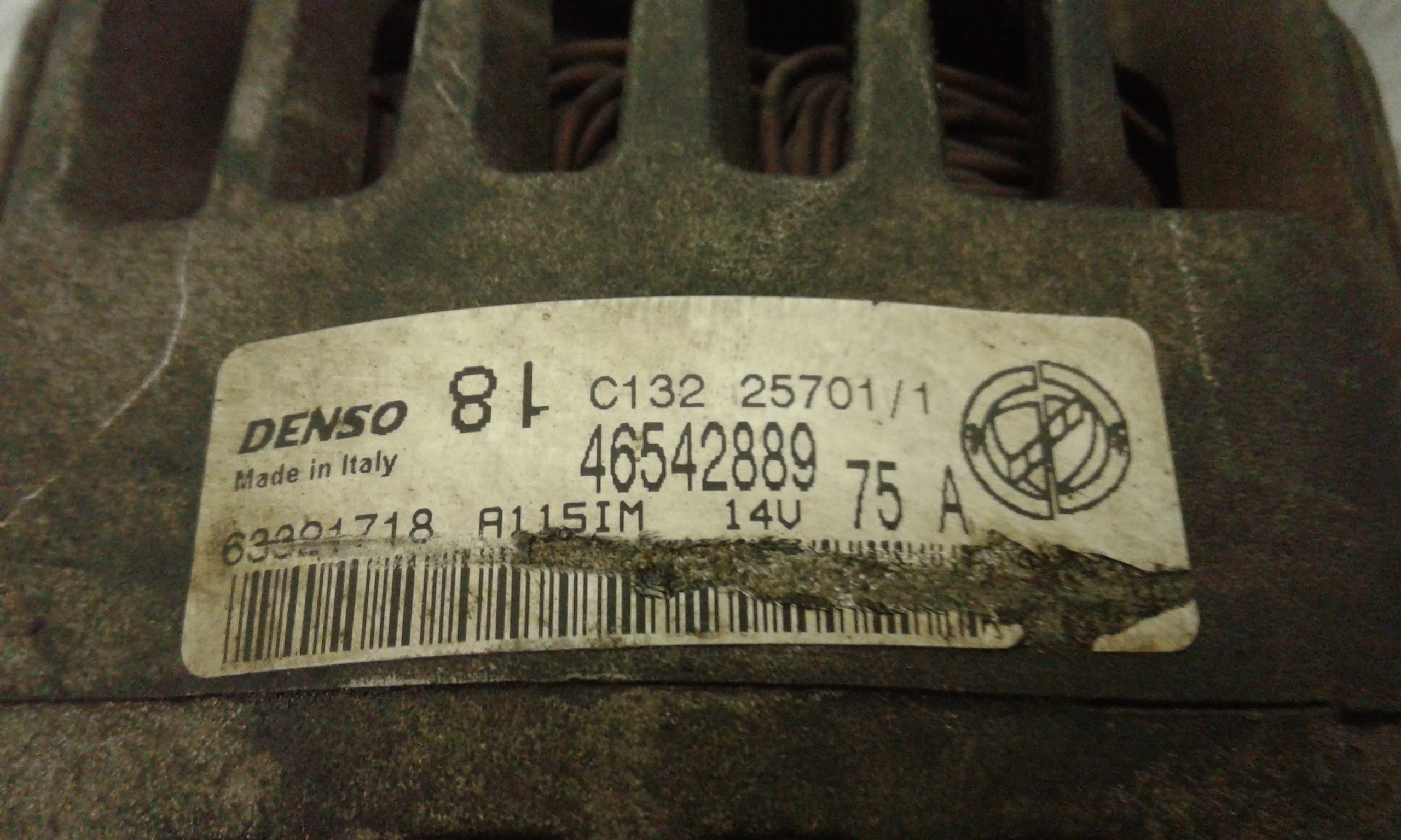 Alternatore 46530261 Usato