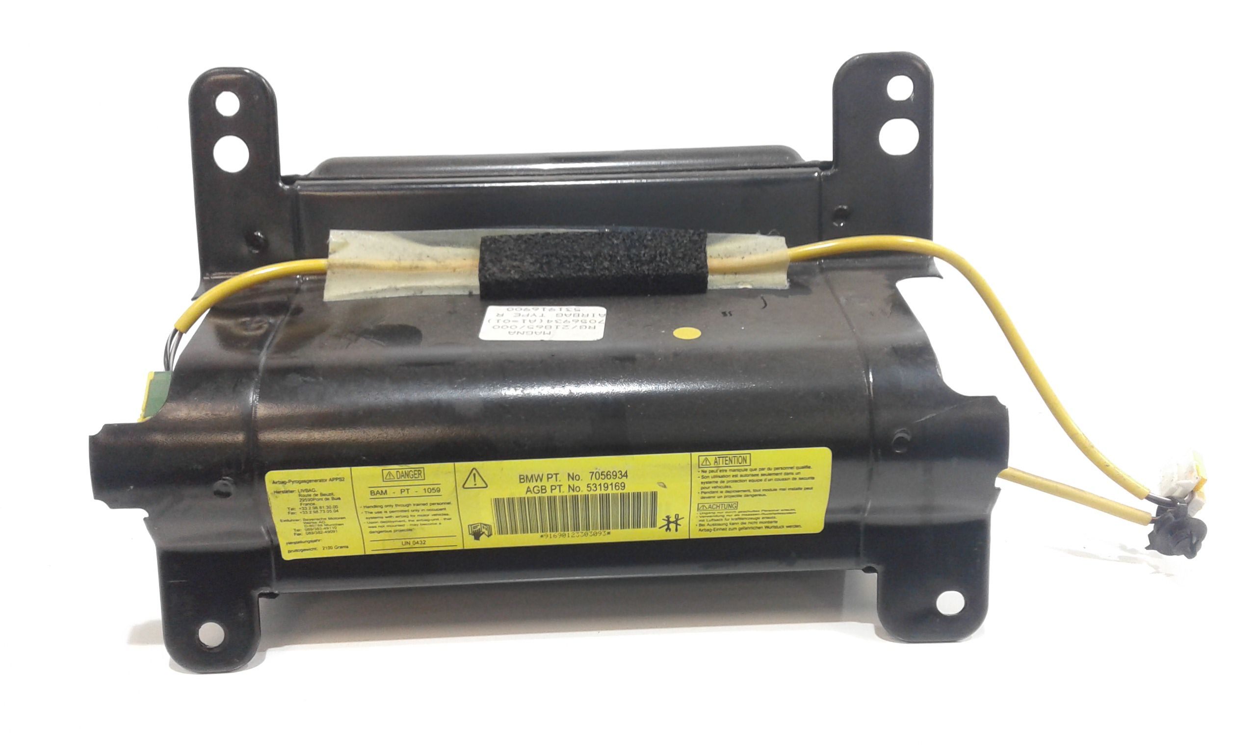 Dispositivo Airbag Lato Passeggero 72127056934 Usato