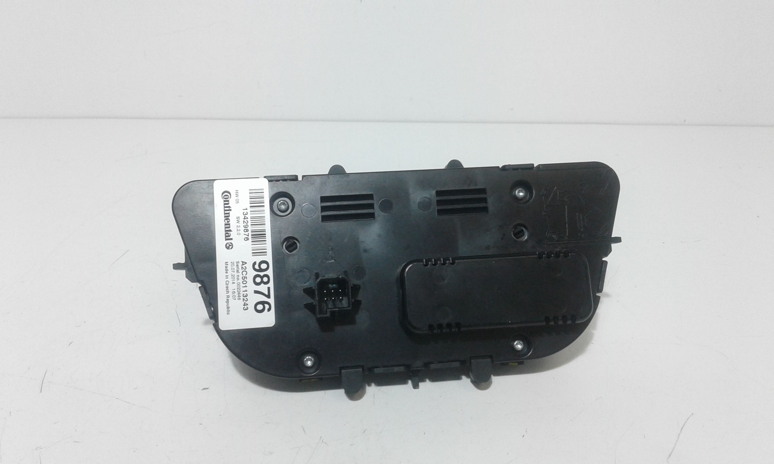 Blocco Comando Climatizzazione 13429871 Usato