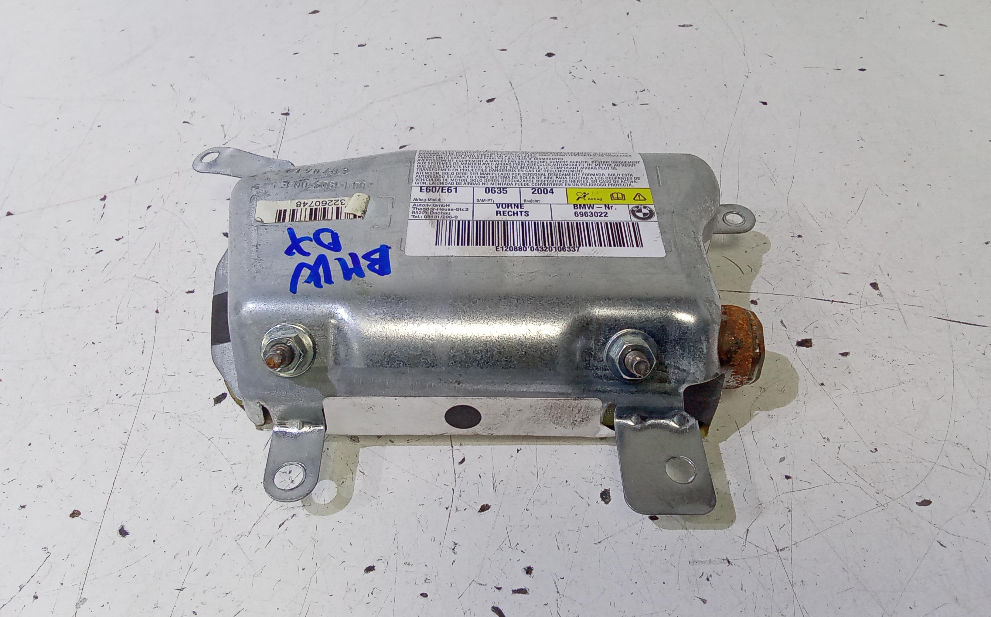 Dispositivo Airbag Lat. Post. Destro 72127034060 Usato