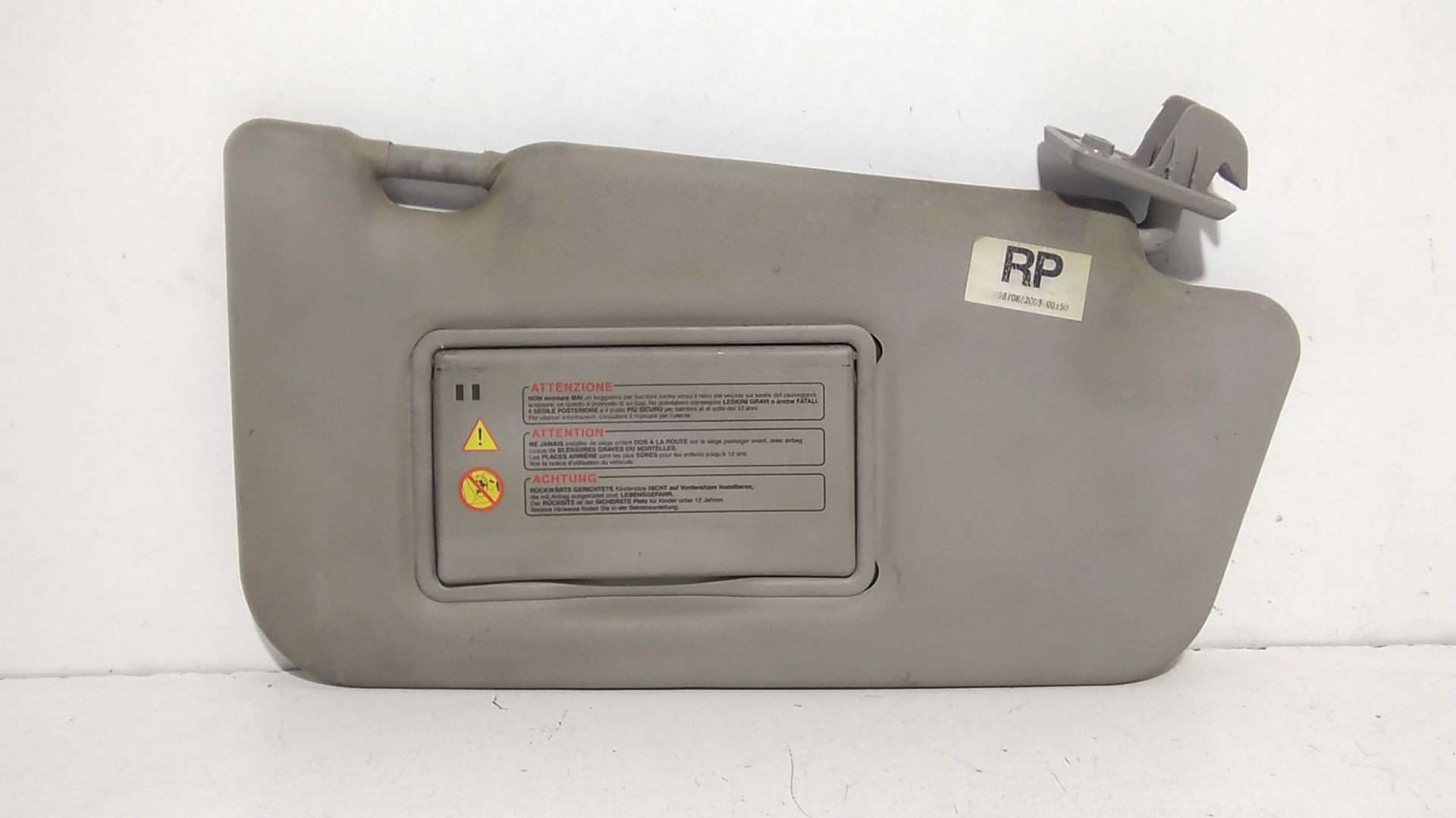 Aletta Parasole Parabrezza Destro Usato