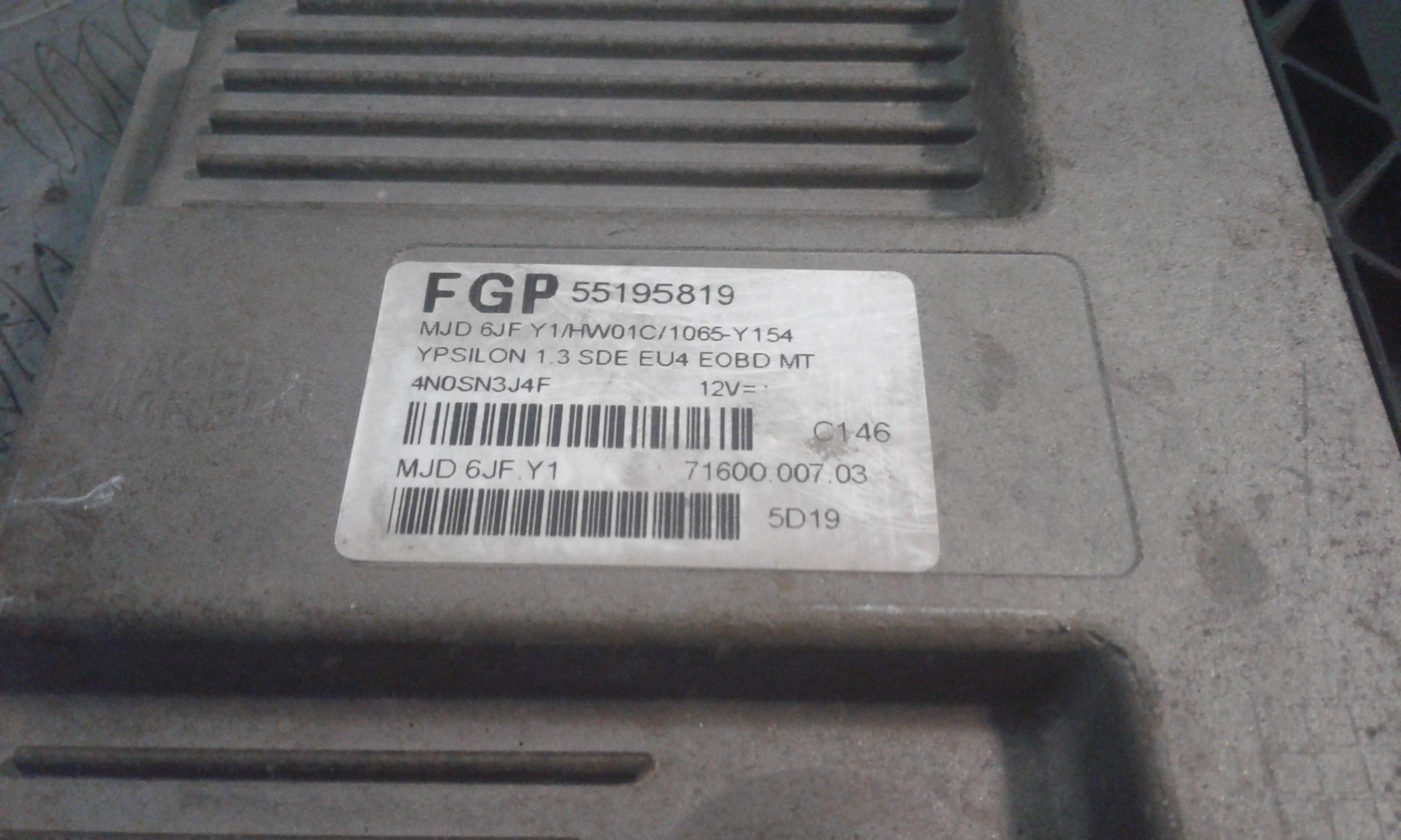 Centralina Iniezione 55195528 Usato