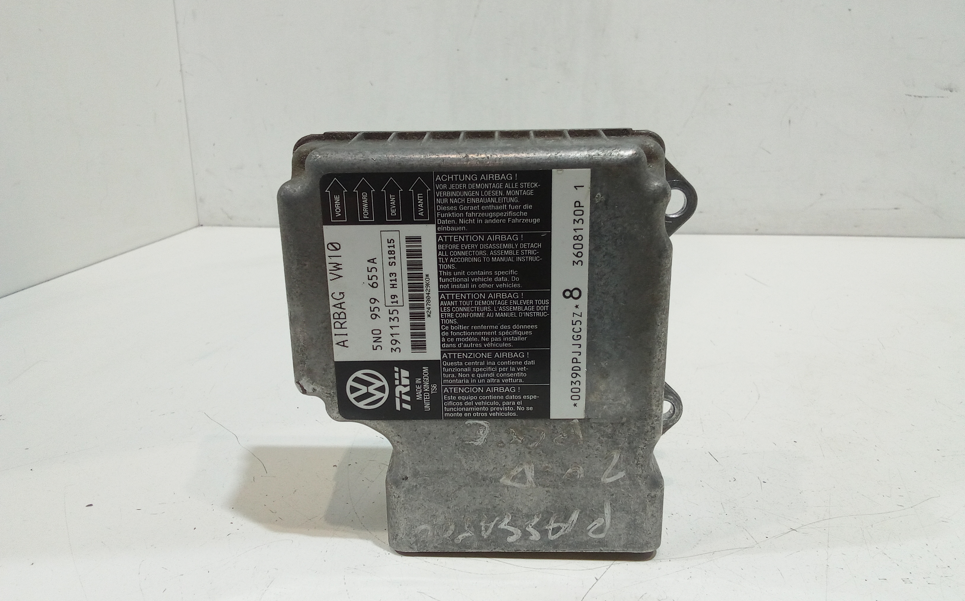 Centralina Comando Airbag 5N0959655AA70D Usato