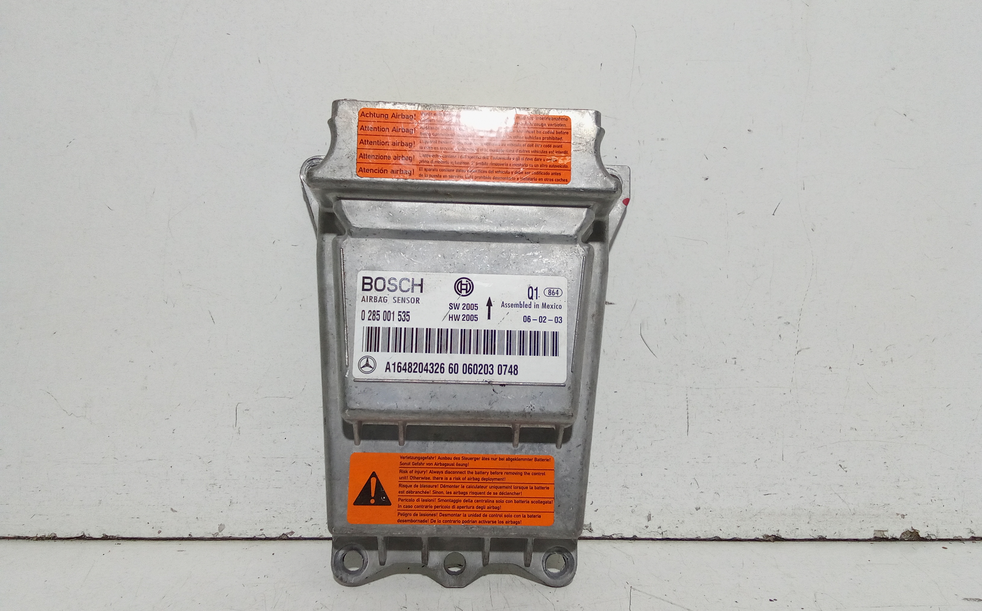 Centralina Comando Airbag A1648205785 Usato