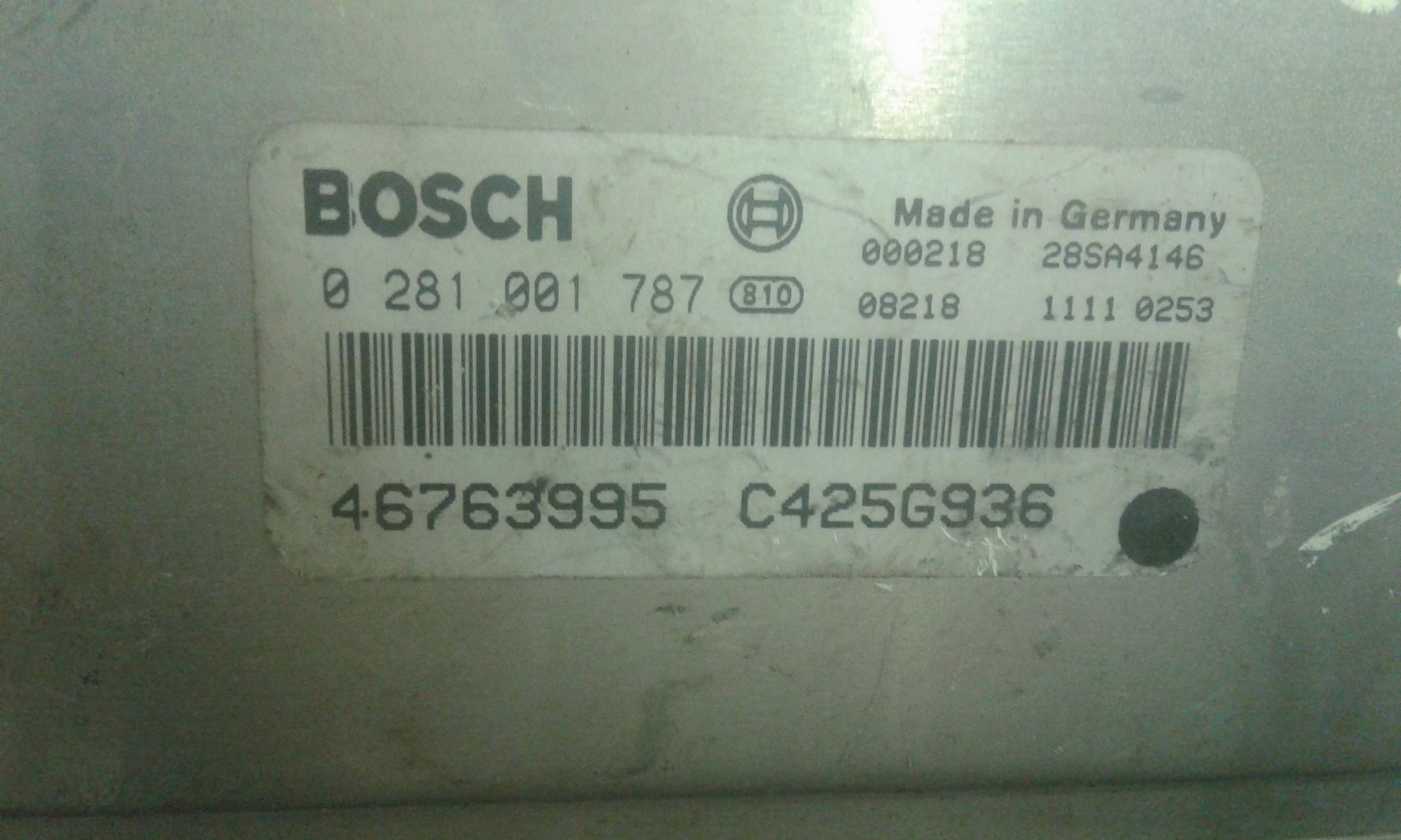 Centralina Iniezione 60663698 Usato