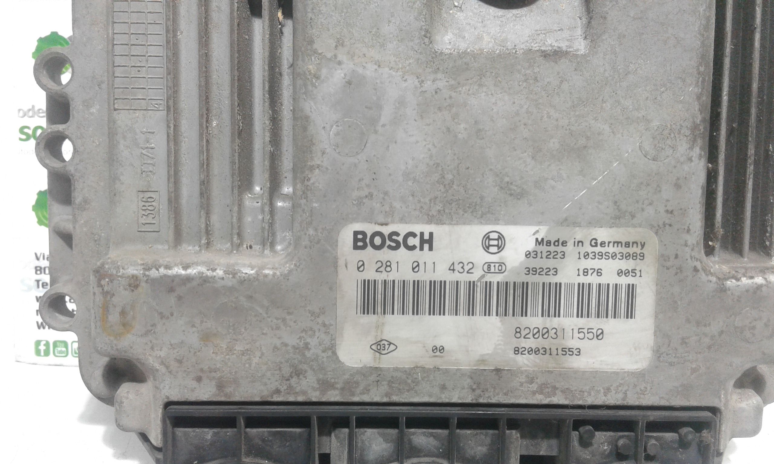 Centralina Iniezione 8200833387 Usato