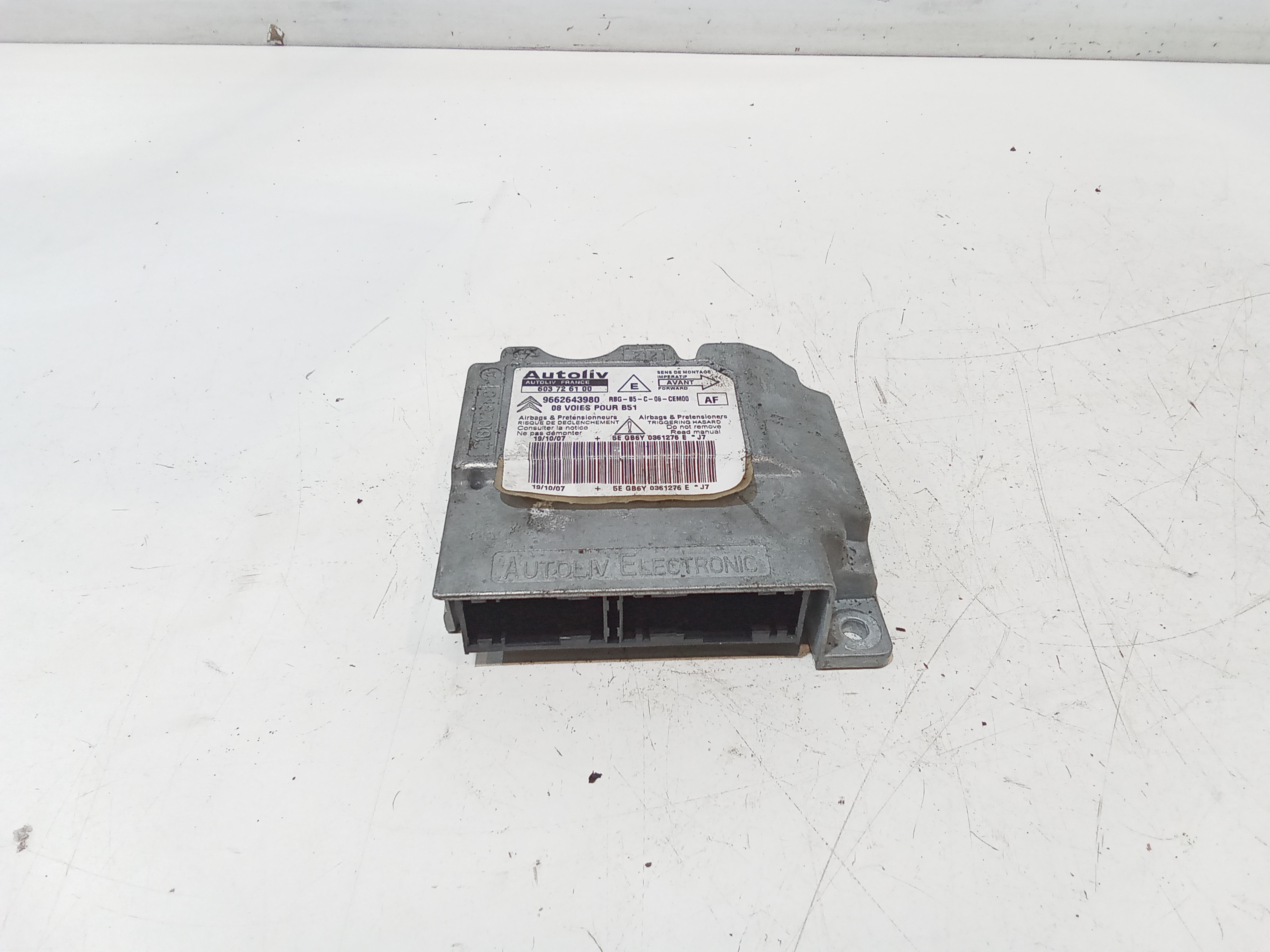 Centralina Comando Airbag 654633 Usato